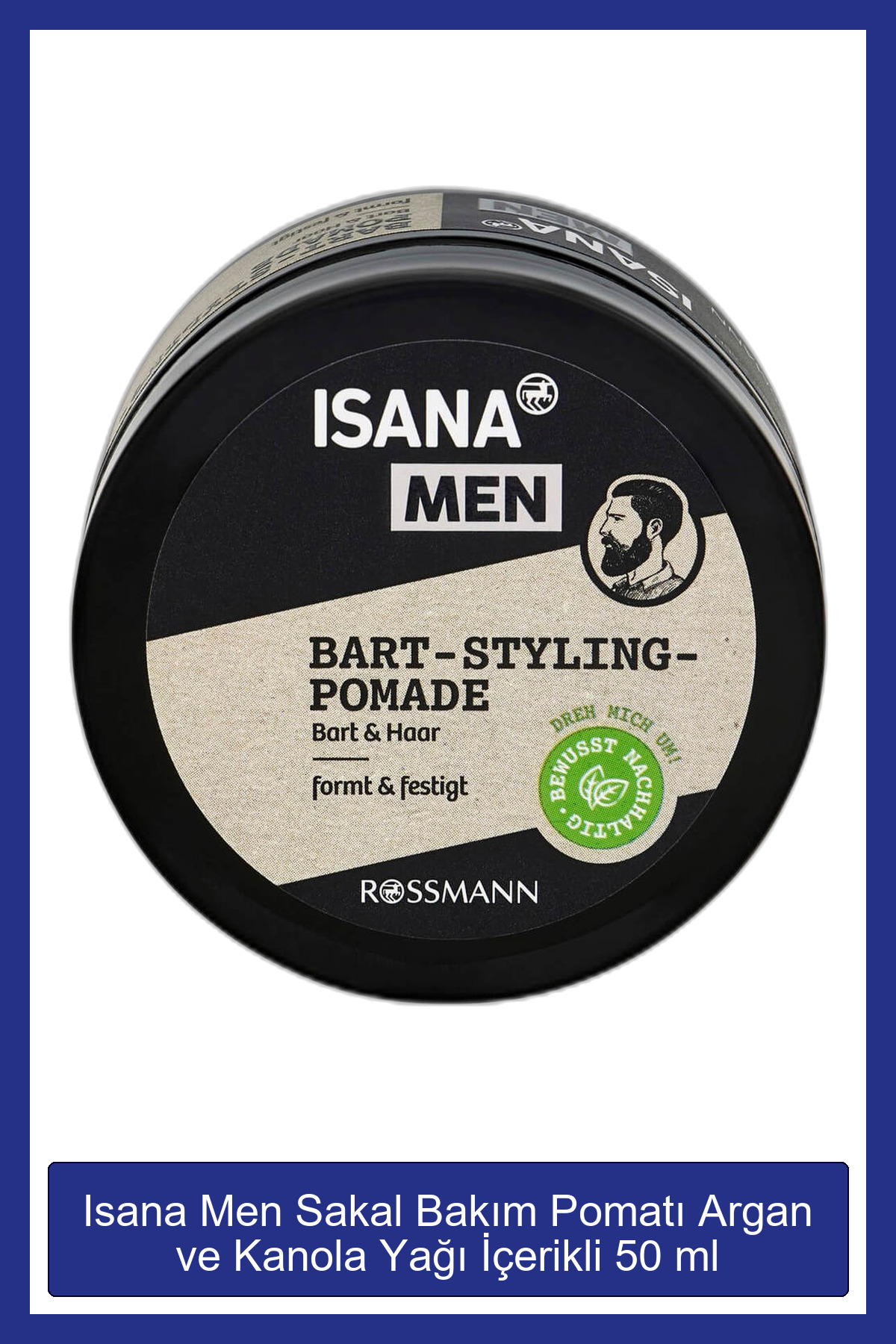 ISANA Men Sakal Bakım Pomatı Argan ve Kanola Yağı İçerikli 50 ml