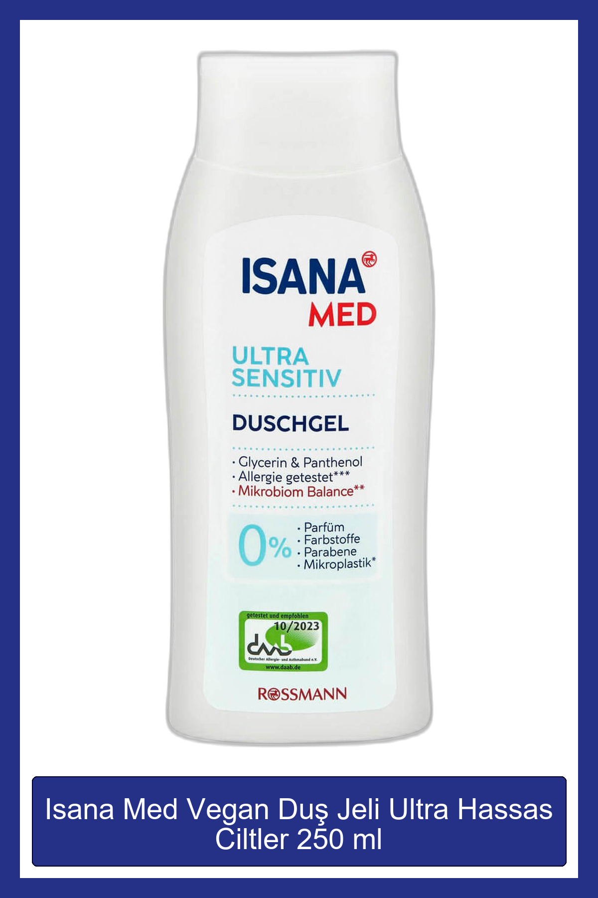 ISANA Med Vegan Duş Jeli Ultra Hassas Ciltler 250 ml