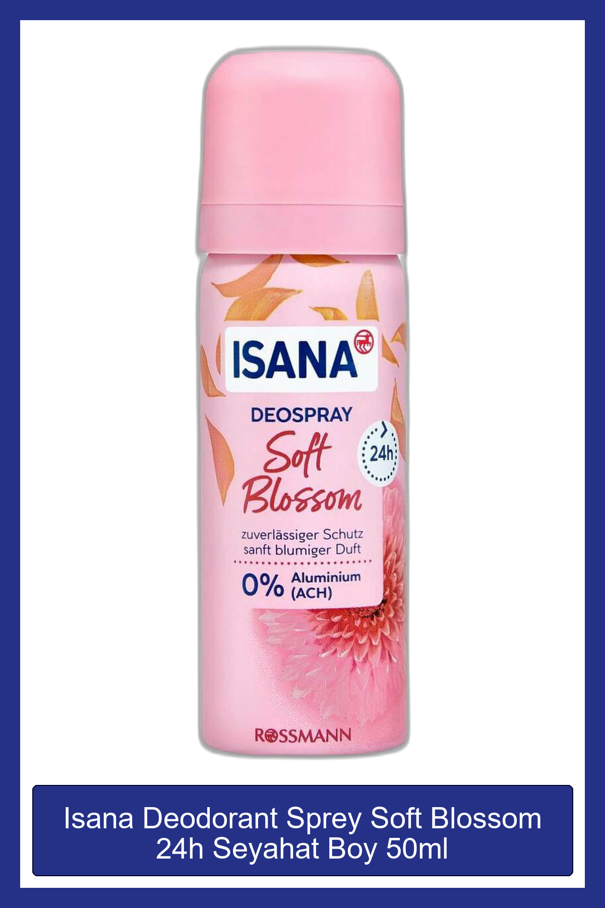 ISANA Deodorant Sprey Soft Blossom 24h Seyahat Boy 50ml