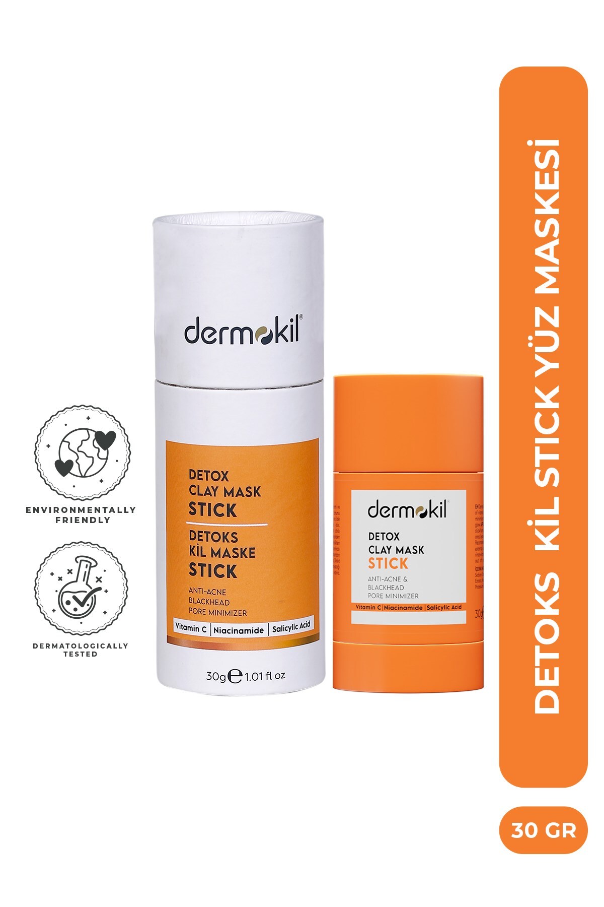 Dermokil Detoks Kil Stick Yüz Maskesi 30 g
