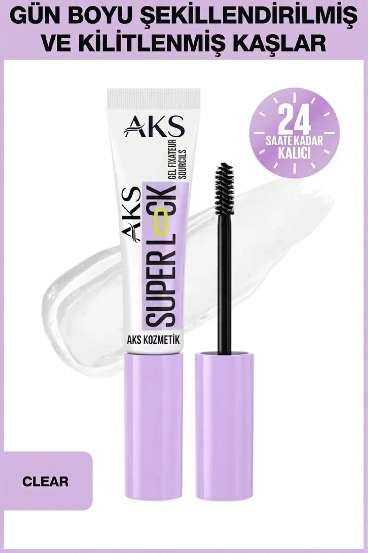 aks kozmetik Super Lock Brow Glue Kaş Sabitleyici Maskara