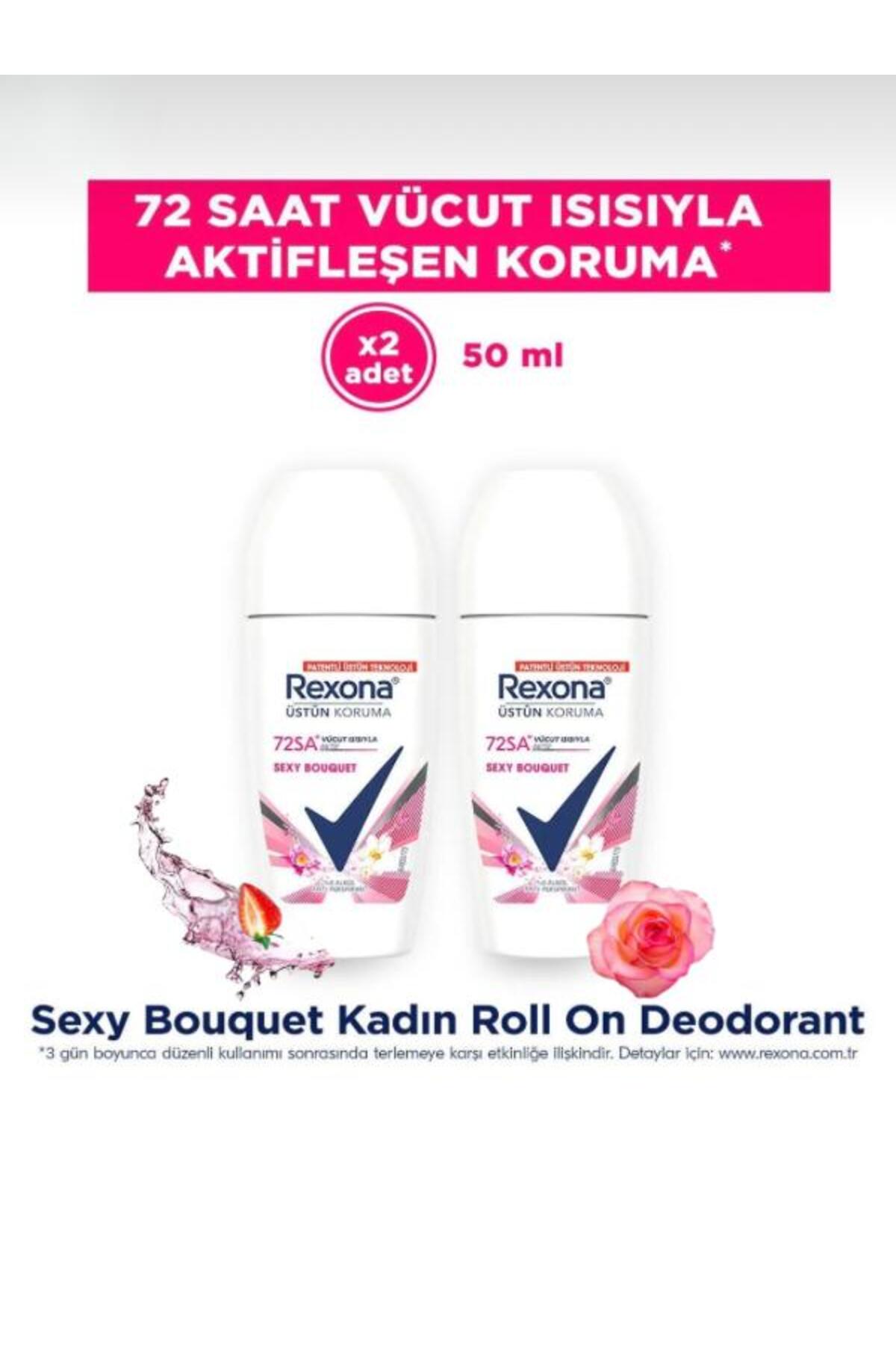 Rexona Women Kadın Roll On Deodorant Üstün Koruma Sexy Bouquet 50 ml 2 ADET
