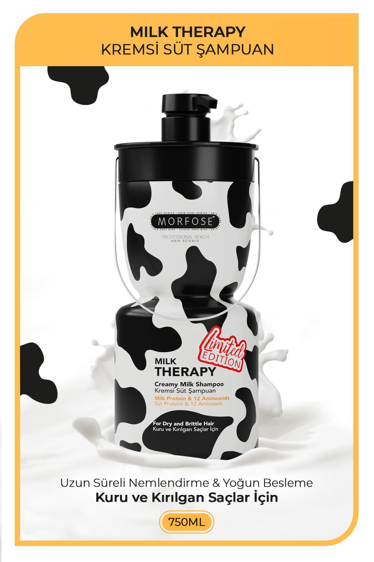 Morfose Milk Therapy 750 ml & Kuru ve Kırılgan Saçlara Özel Şampuan