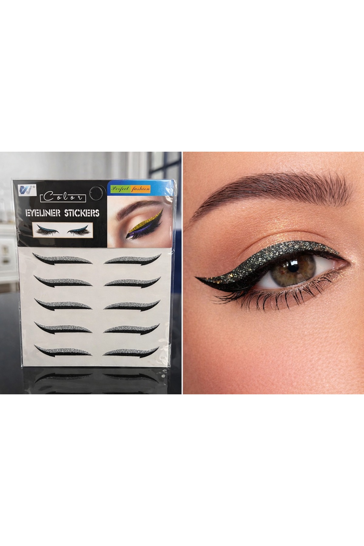 Seckinnn Simli Eyeliner Sticker – Hazır Kuyruklu Yapıştırma Eyeliner (Kolay Uygulama & Kalıcı Etki)