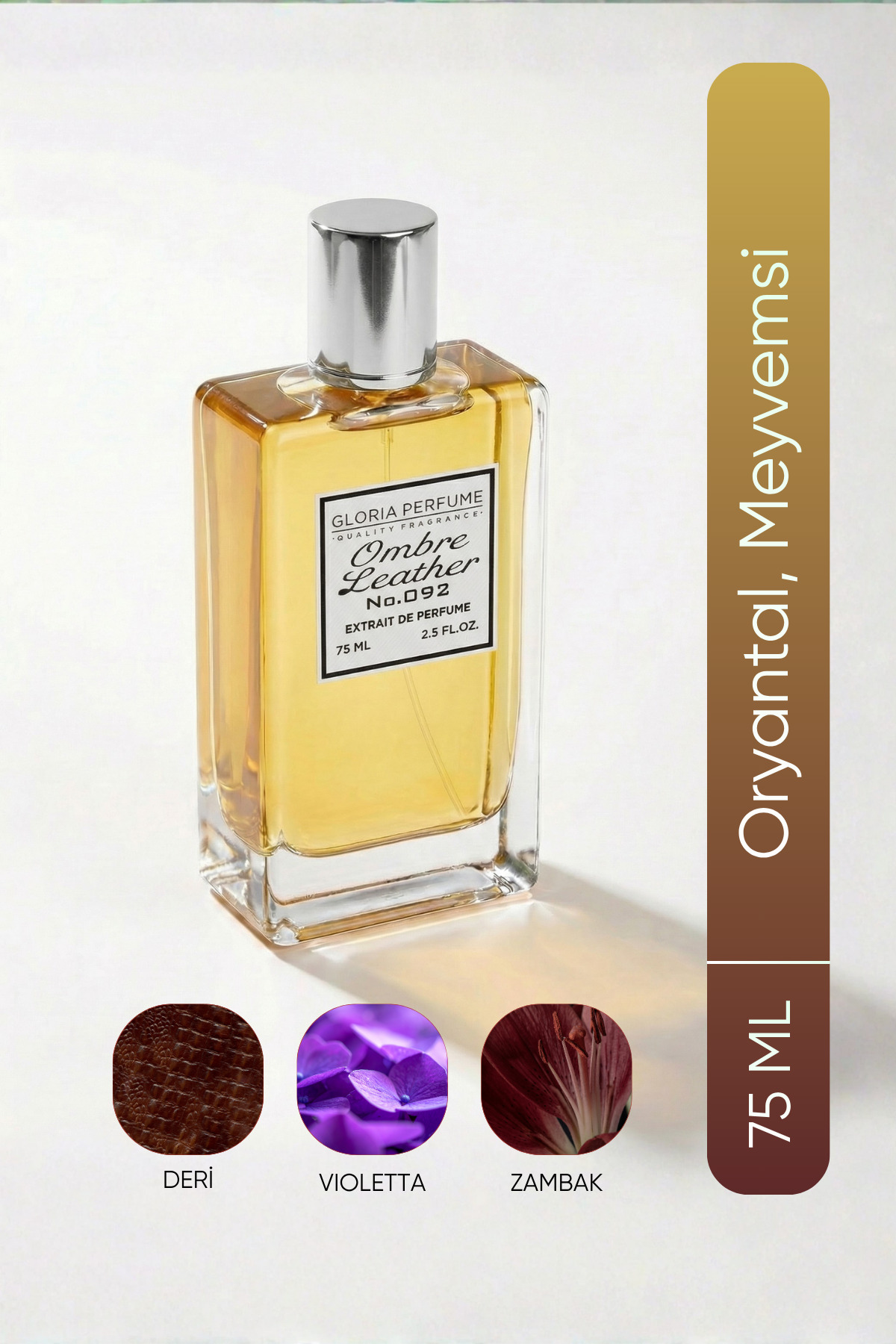 Gloria Perfume Ombre Leather 75 ml Edp Unisex Parfüm
