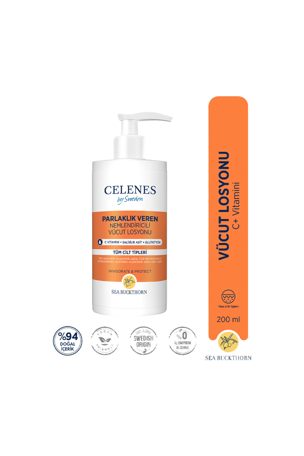 Celenes BY SWEDEN SEABUCKTHORN VÜCUT LOSYONU 200 ML-