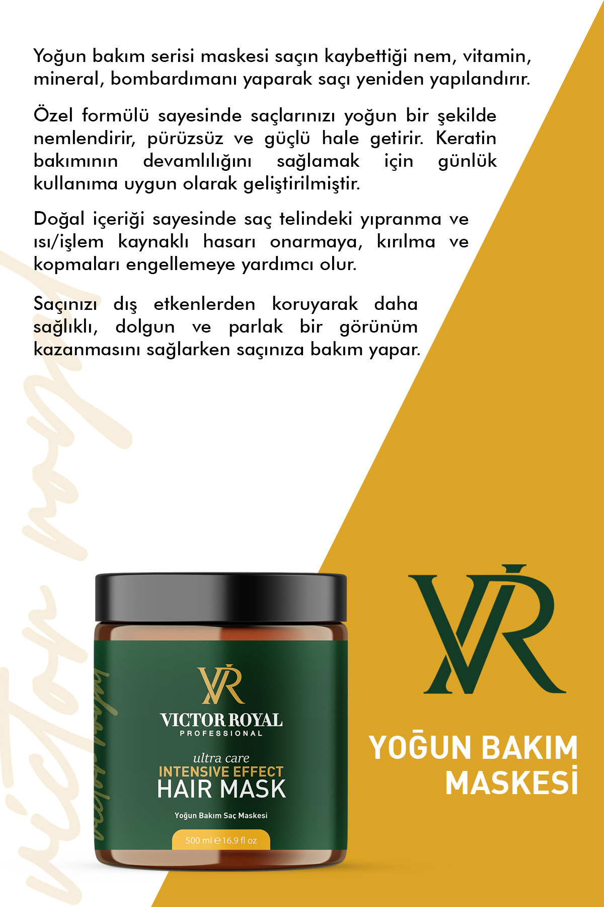 Victor Royal Yoğun Bakım Saç Maskesi 500 ml