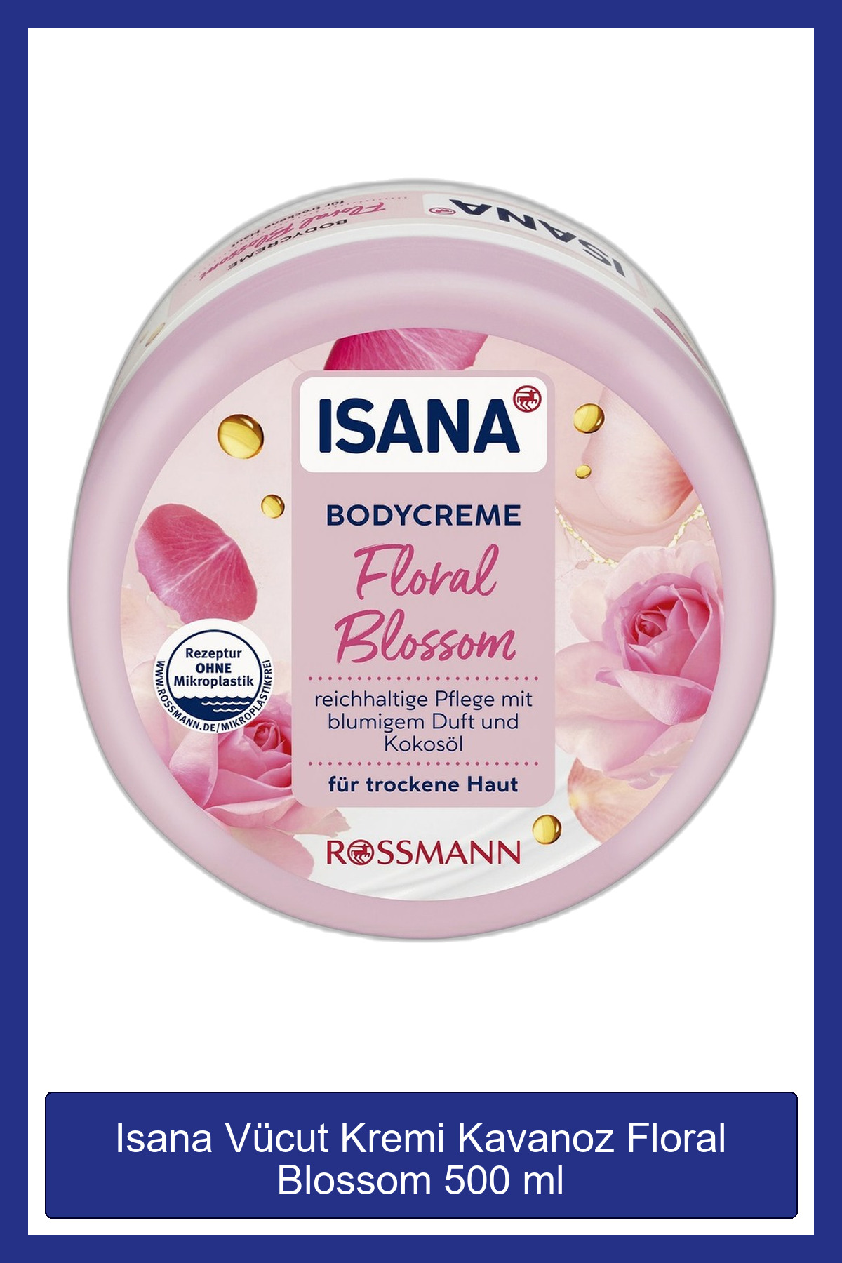 ISANA Vücut Kremi Kavanoz Floral Blossom 500 ml