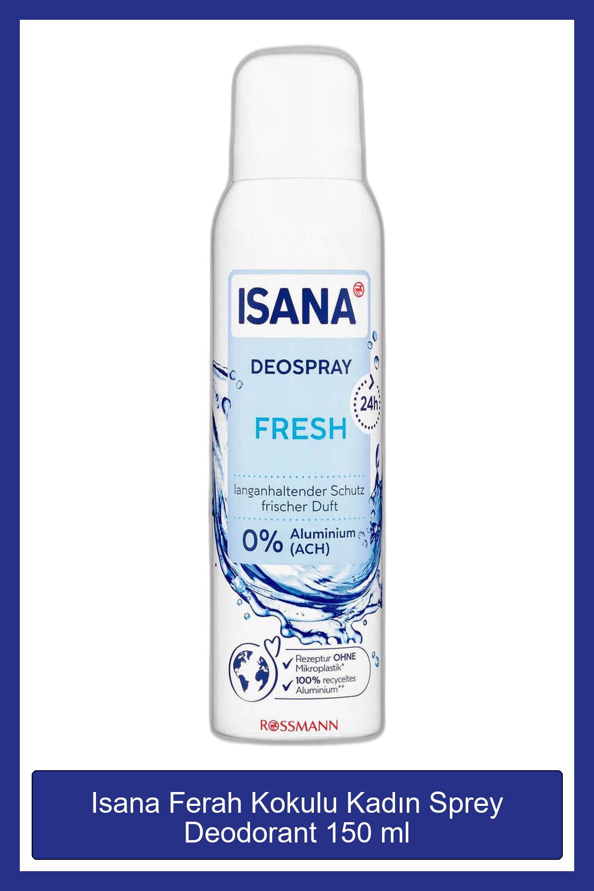 ISANA Ferah Kokulu 150 ml Kadın Sprey Deodorant 4305615610467