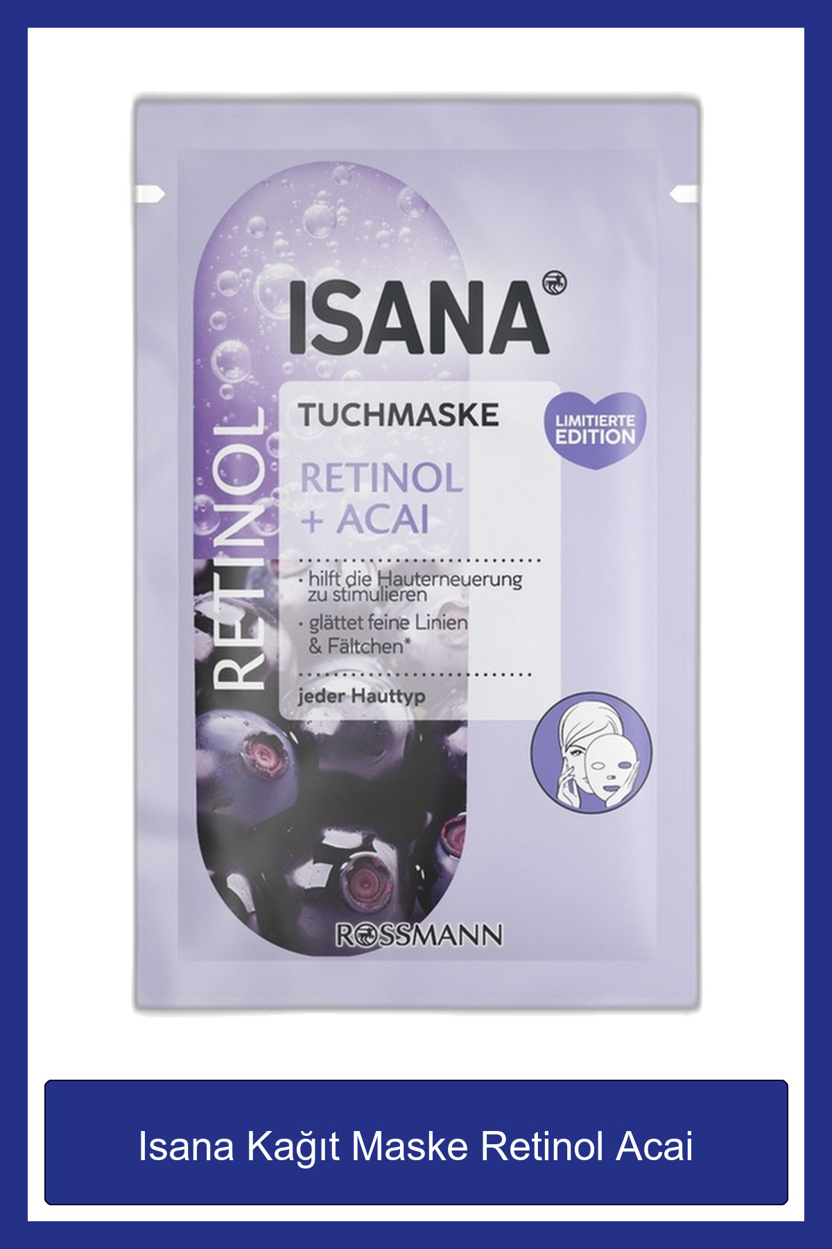 ISANA Kağıt Maske Retinol Acai