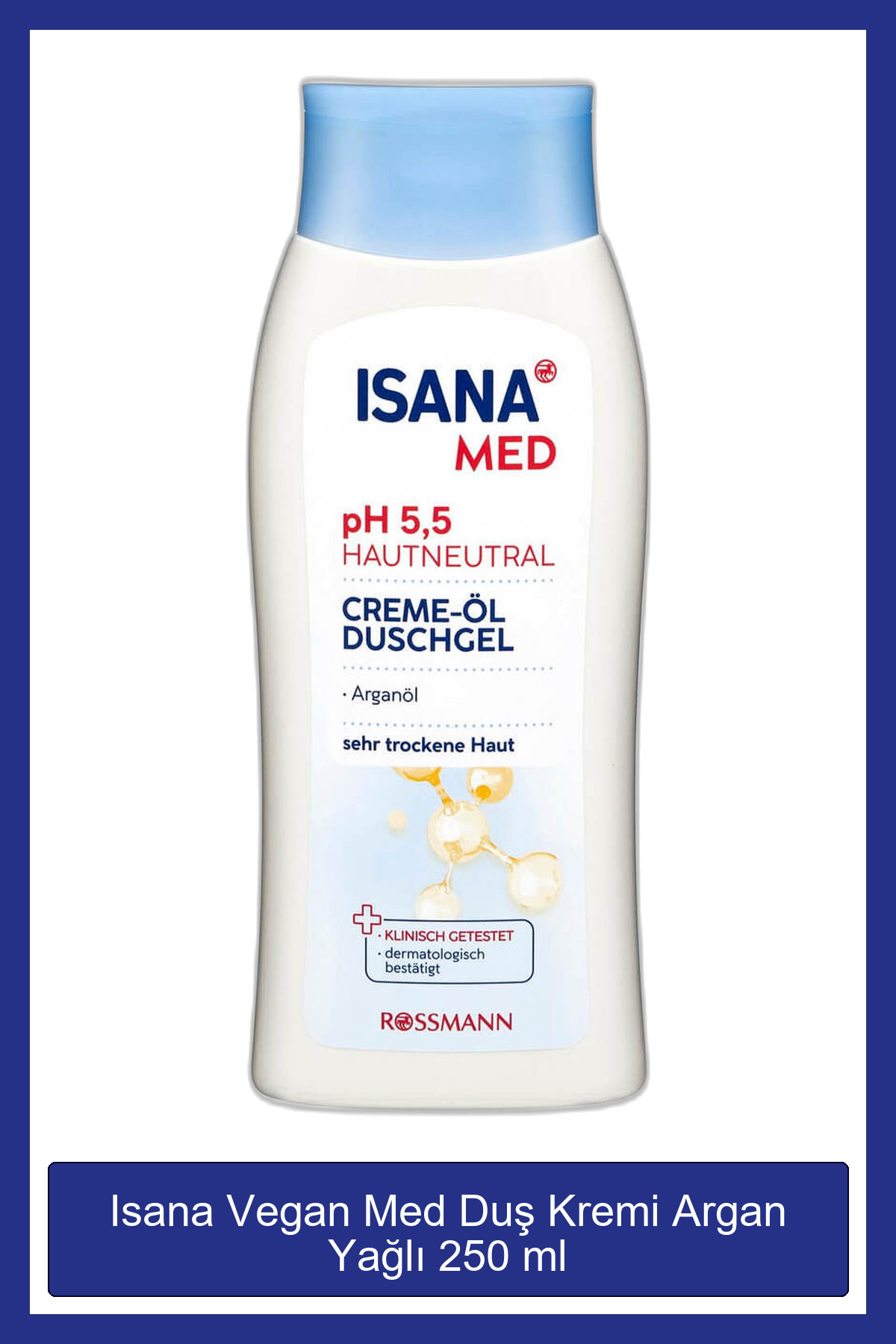ISANA Vegan Med Duş Kremi Argan Yağlı 250 ml