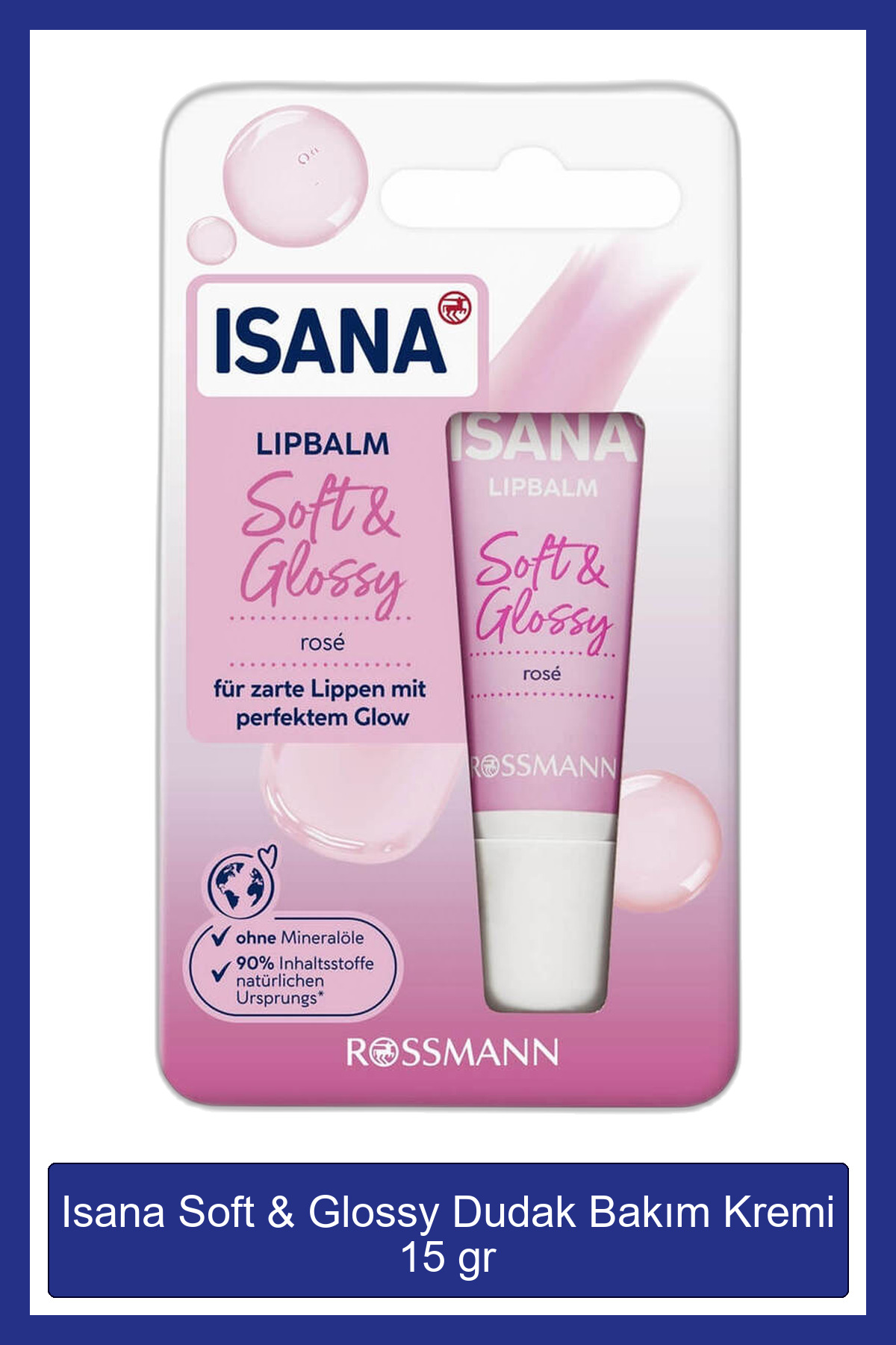 ISANA Soft & Glossy Dudak Bakım Kremi 15 gr