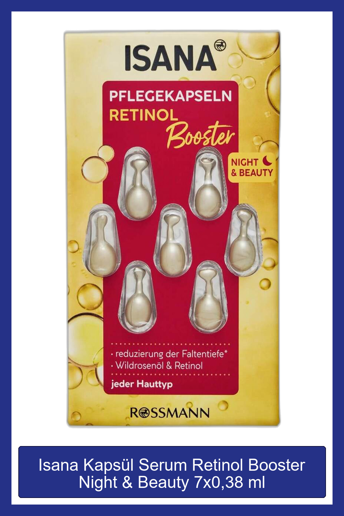 ISANA Kapsül Serum Retinol Booster Night & Beauty 7x0,38 ml