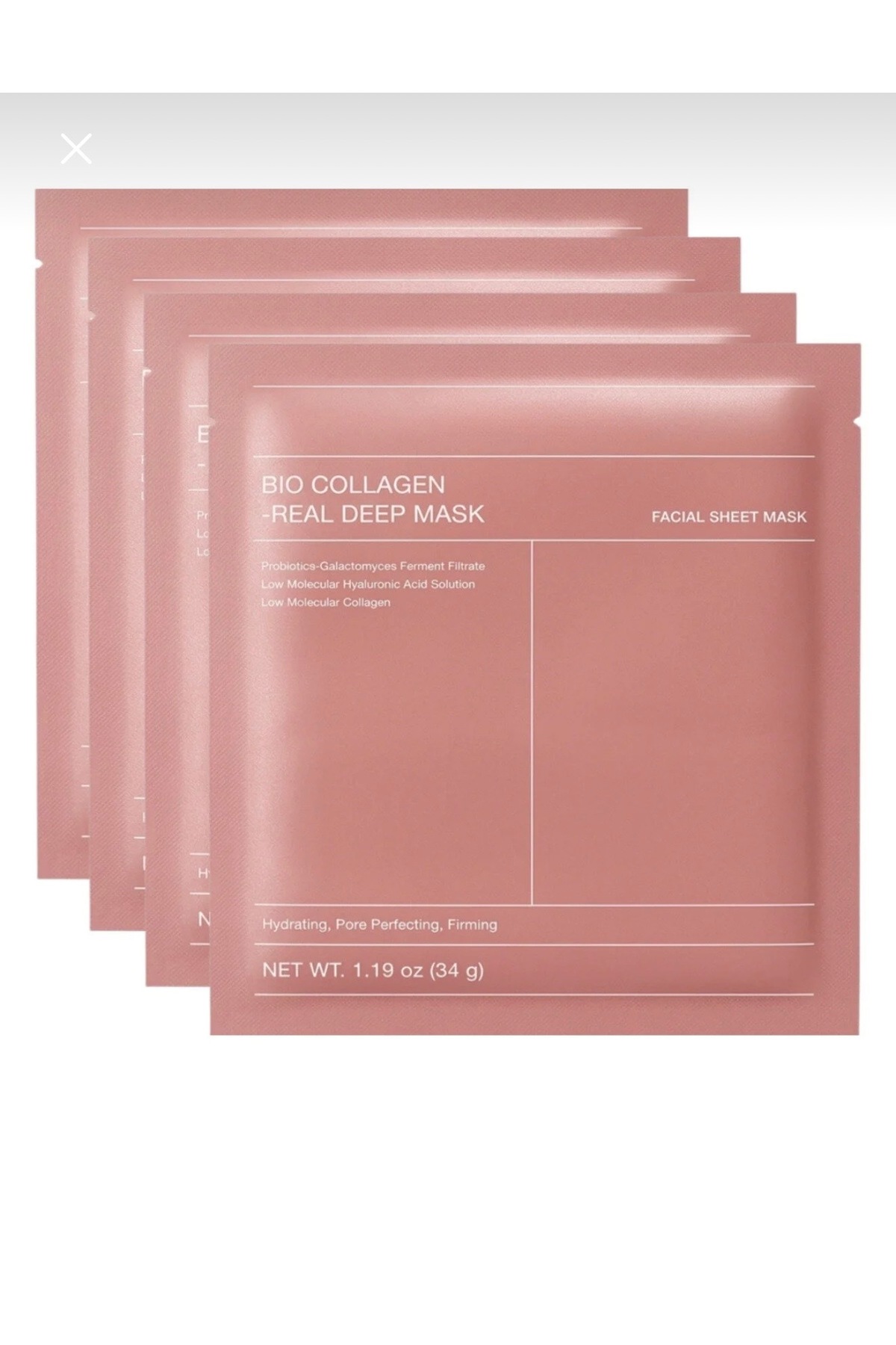 Biodance Bio Collagen-Real Deep Maske 34g Nemlendirici Sıkılaştırıcı Parlatıcı Maske 4'lü