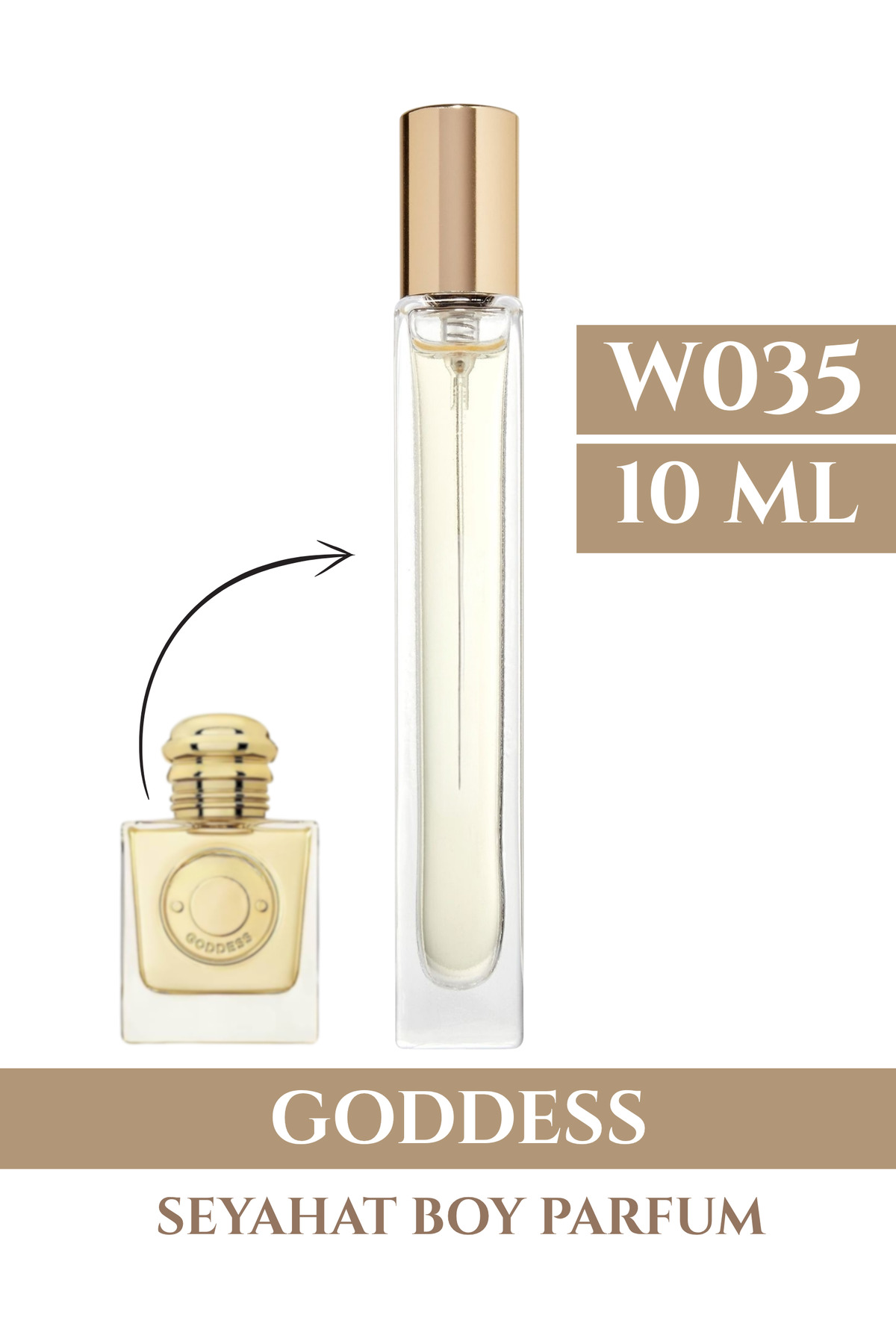 homeartplus W035 - Ego Seyahat boy 10 ml ( GOODDESS ) Parfüm