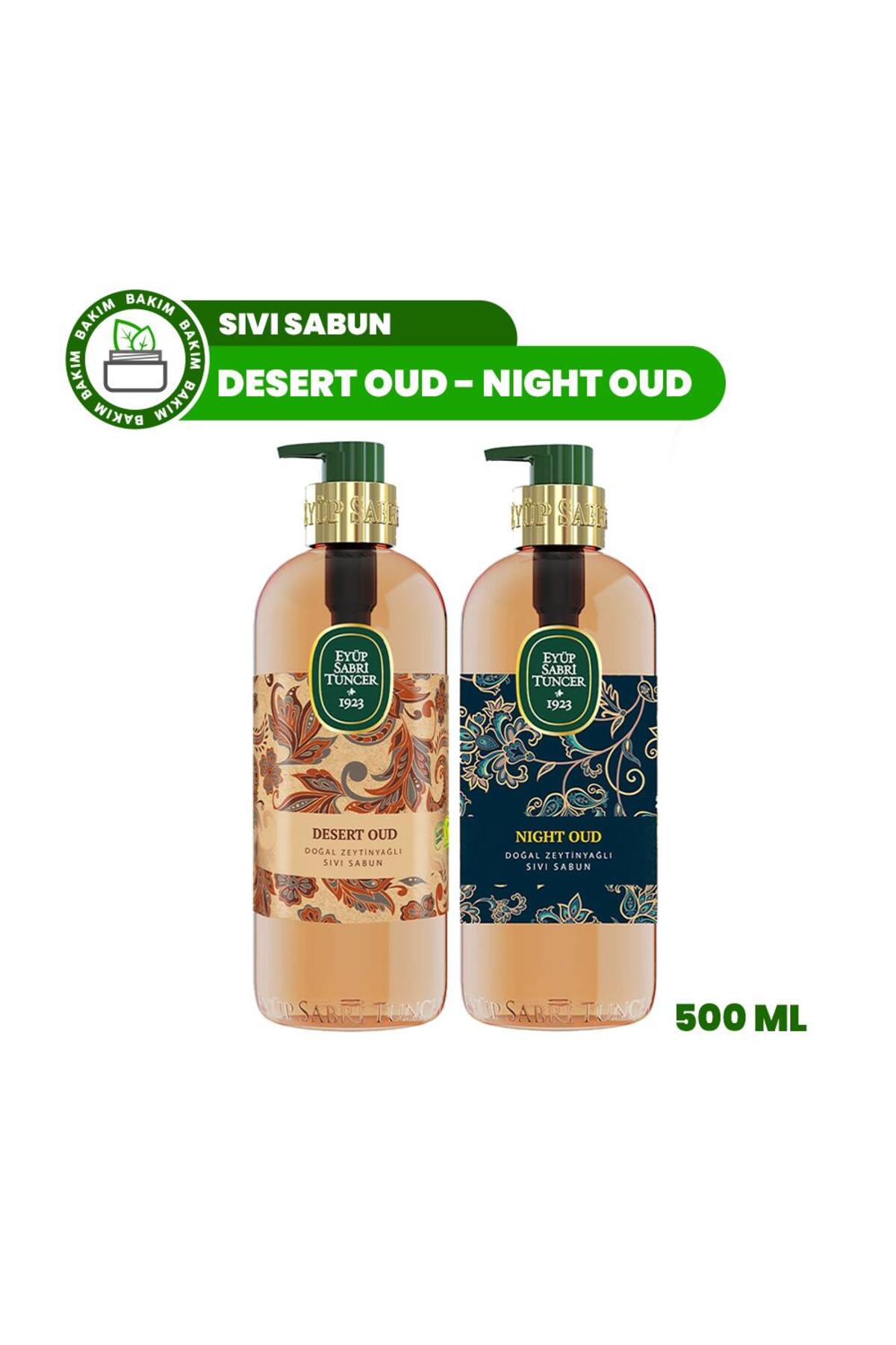 Eyüp Sabri Tuncer Night Oud ve Desert Oud Doğal Zeytinyağlı Sıvı Sabun 500 ml