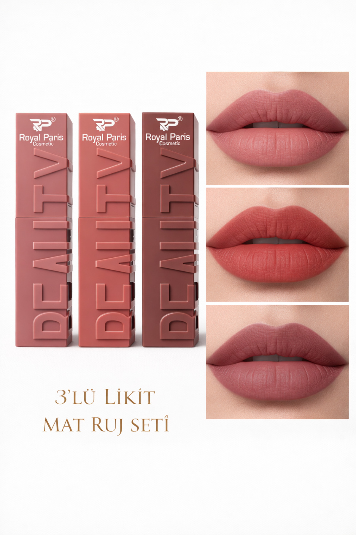 Lesvip's Kalıcı Likit Mat Rujlar 3'lü Set