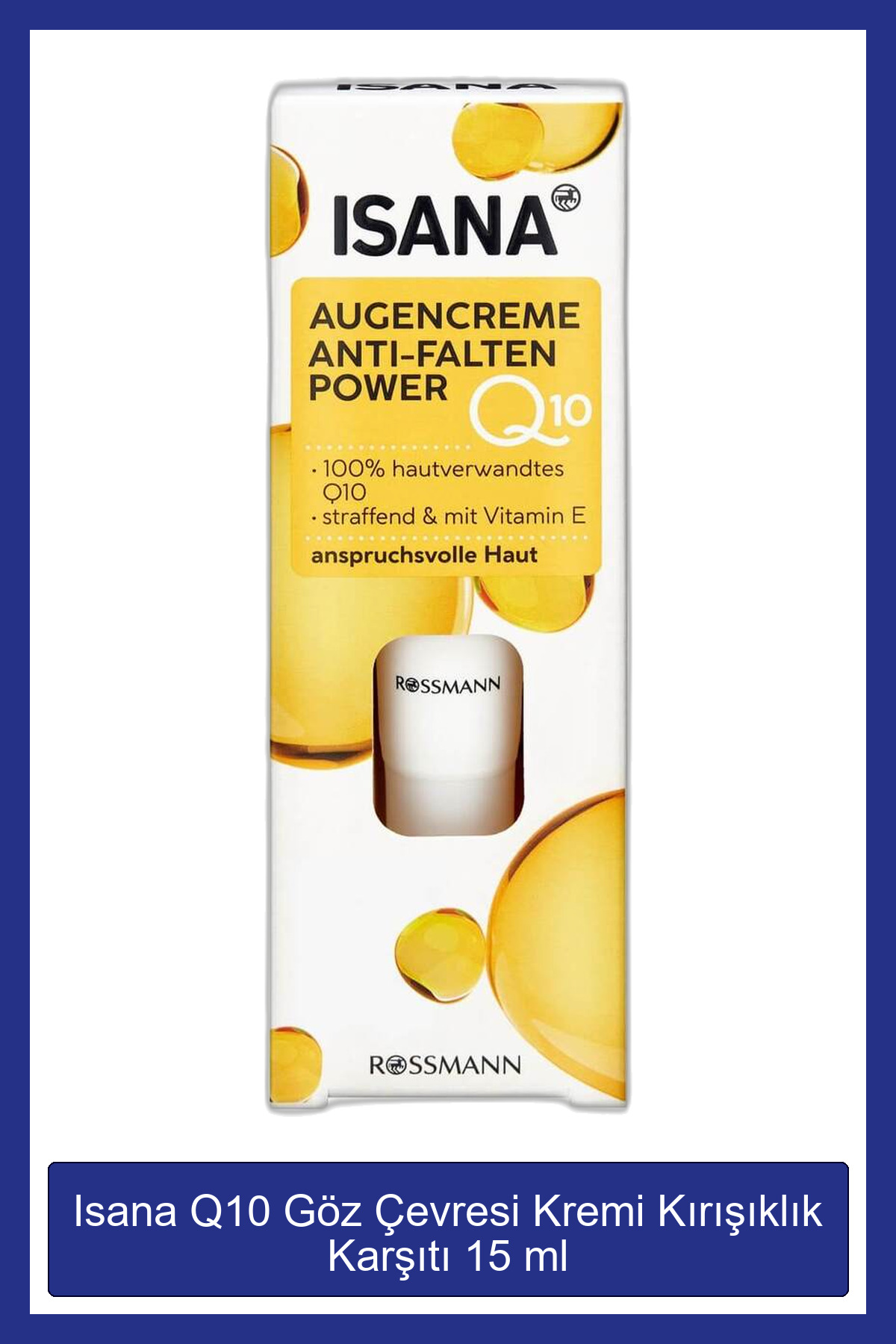 ISANA Q10 Göz Çevresi Kremi Kırışıklık Karşıtı 15 ml