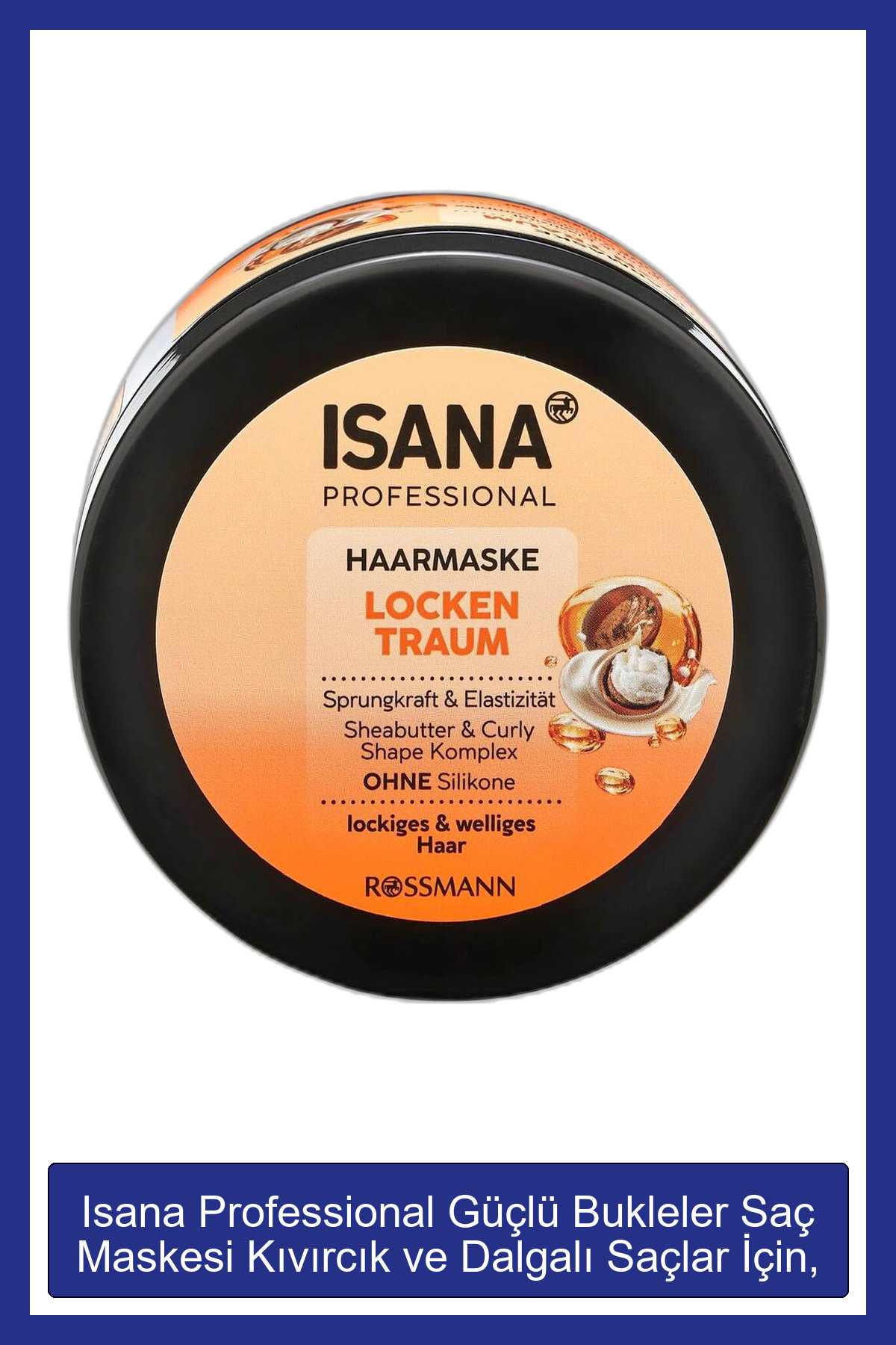 ISANA Professional Güçlü Bukleler Saç Maskesi Kıvırcık ve Dalgalı Saçlar İçin, 250 ml