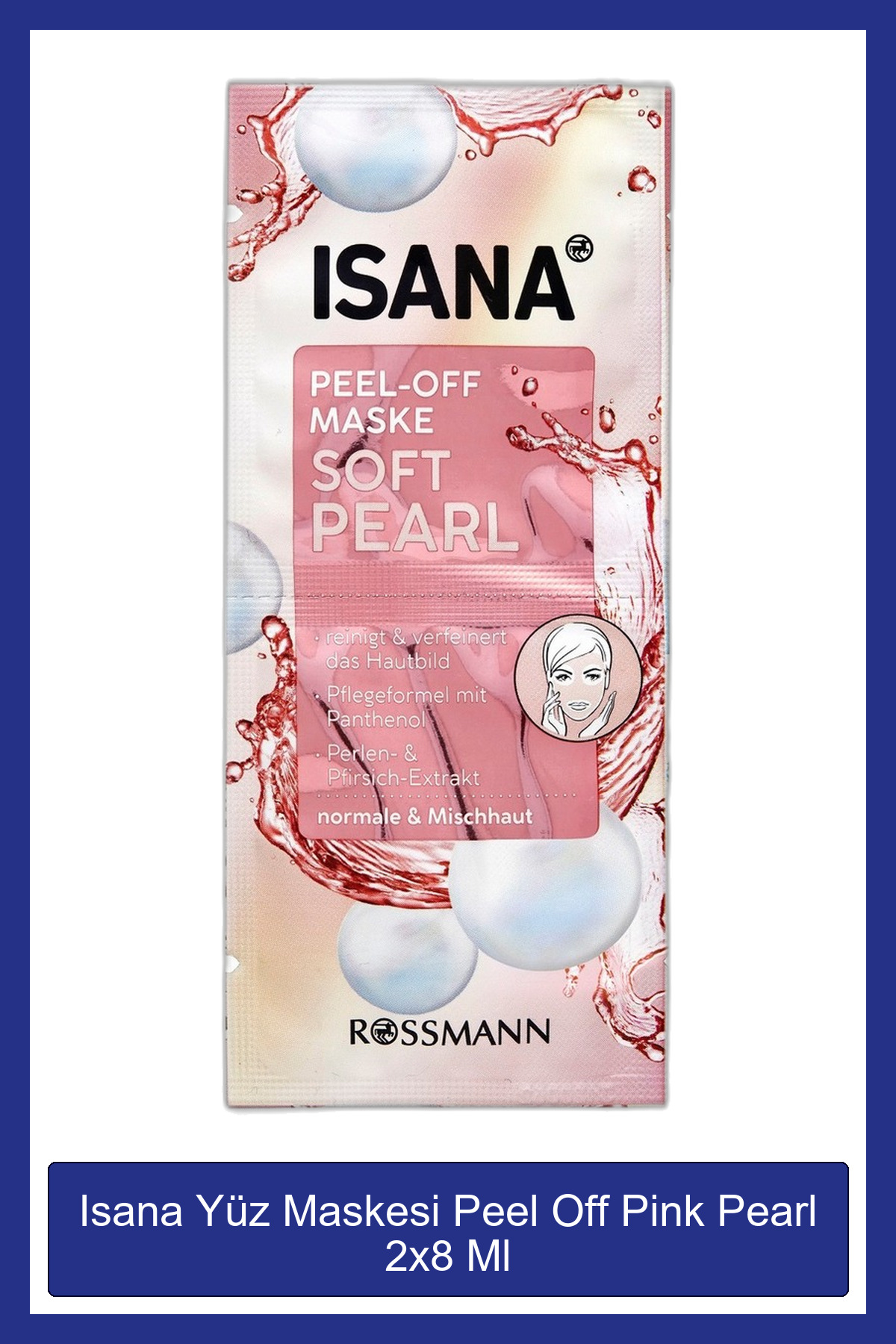 ISANA Yüz Maskesi Peel Off Pink Pearl 2x8 Ml