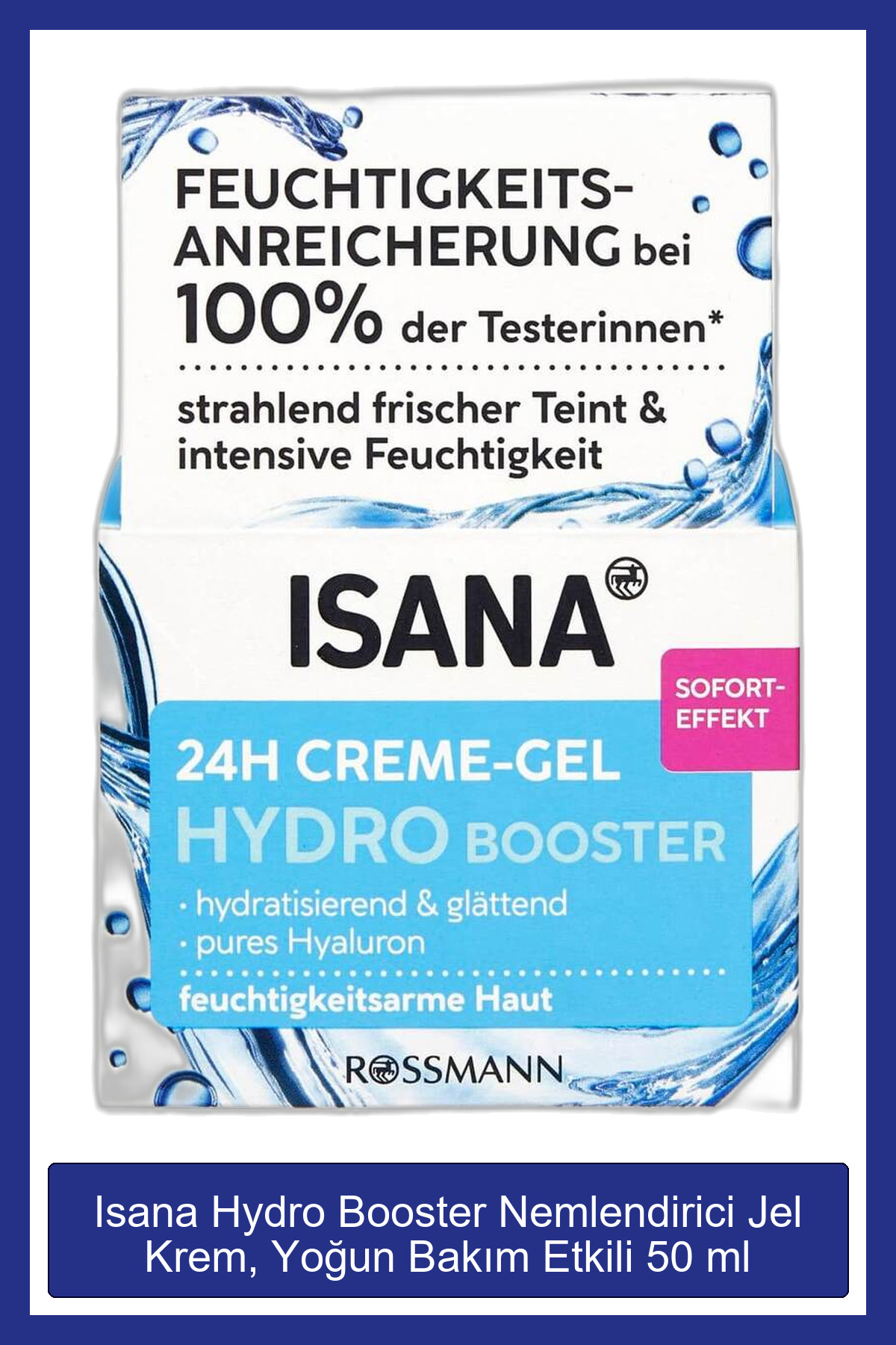 ISANA Hydro Booster Nemlendirici Jel Krem, Yoğun Bakım Etkili 50 ml