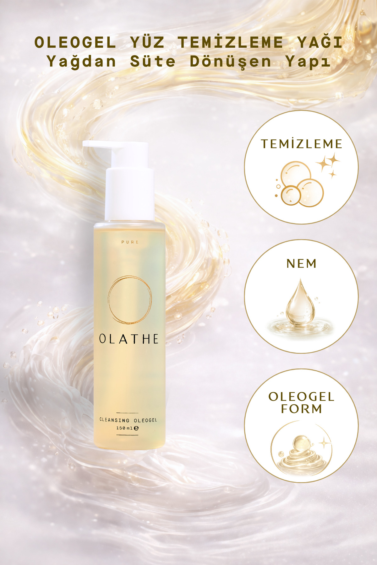 OLATHE Pure Cleansıng Oleogel - Salisilik Asit İçeren Yüz Temizleme Yağı