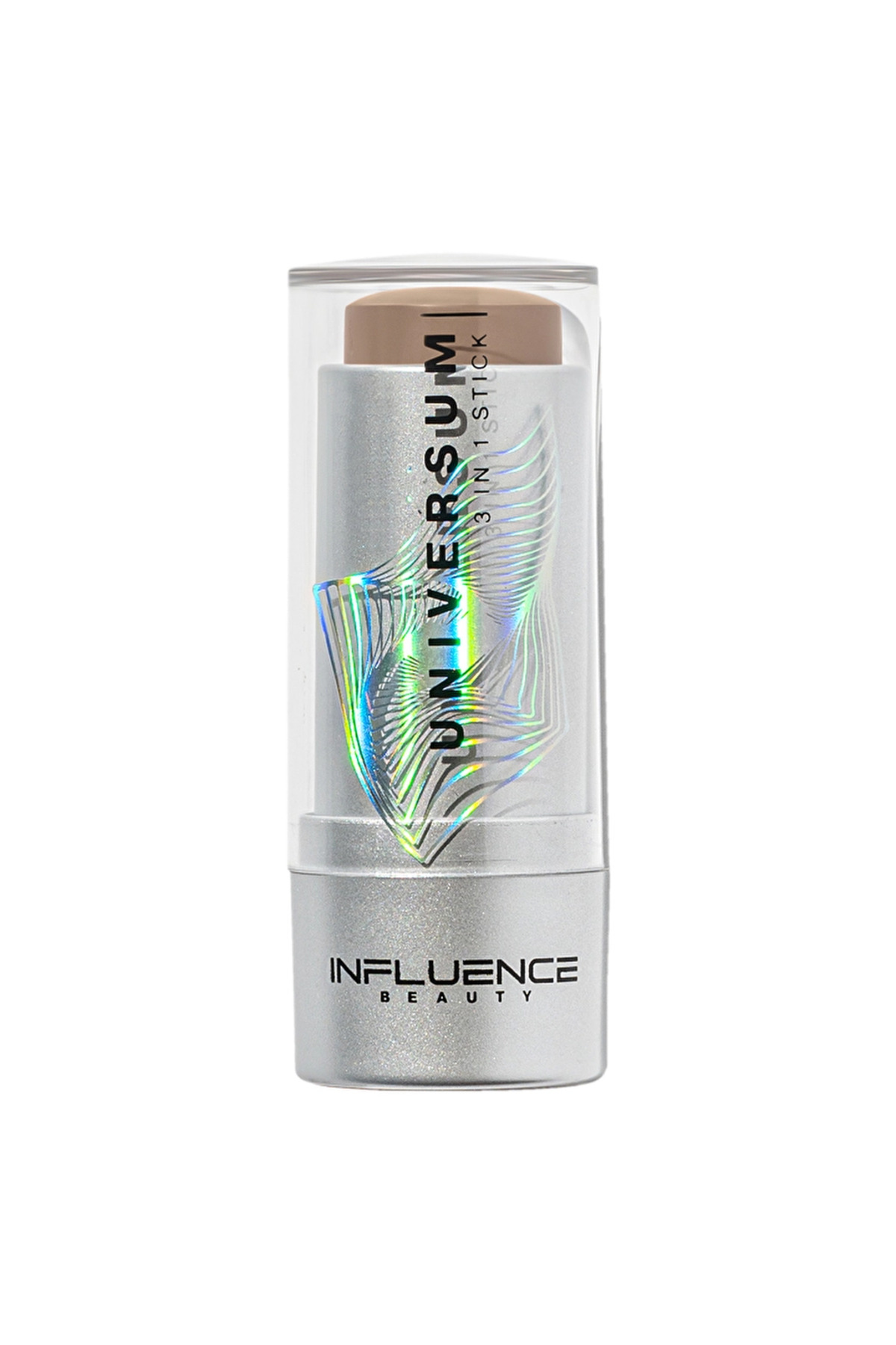 Influence Beauty 3in1 Stick Universum 02 Peach Glow - Multi-Use Stick for Eyes, Lips & Cheeks