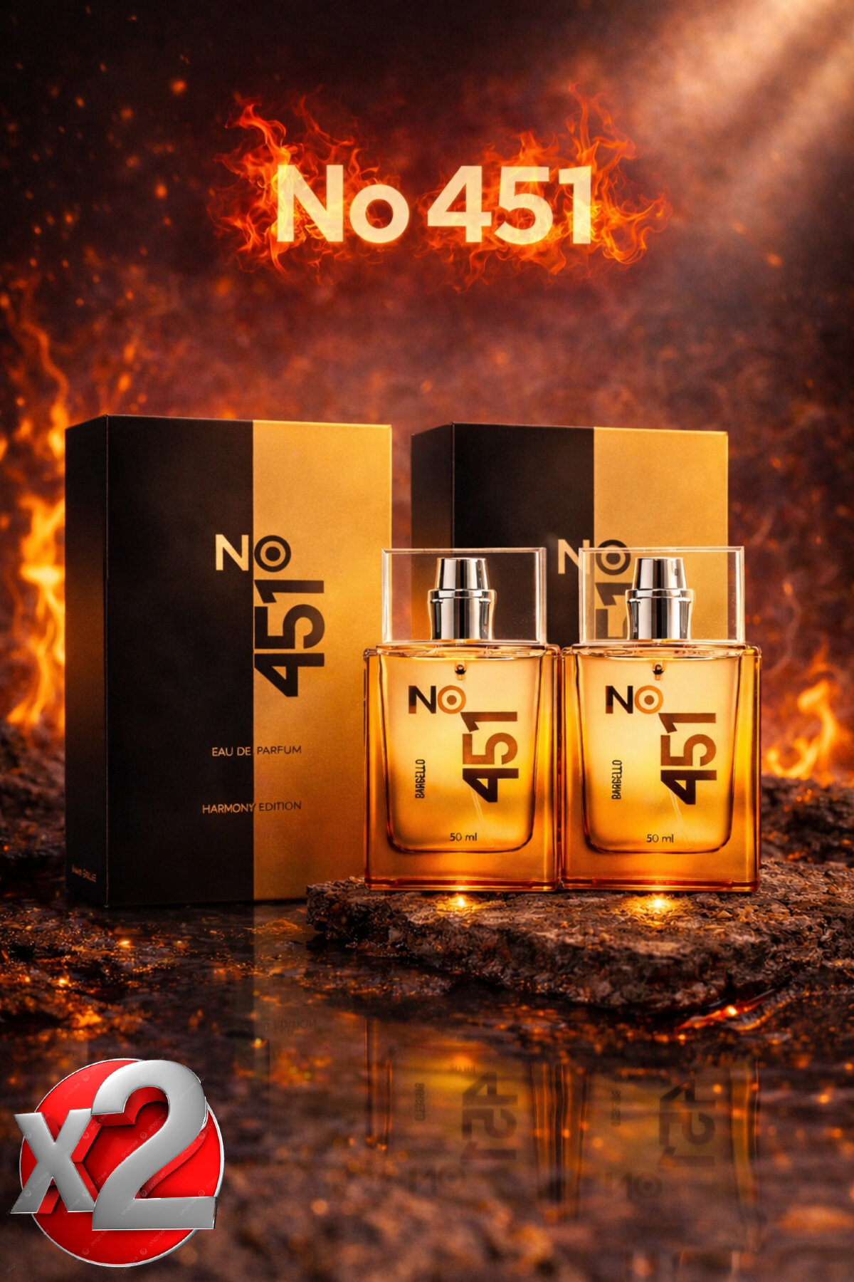 Bargello No.451 Unisex Parfüm Fresh 50 ml Edp-x2(2ADET)