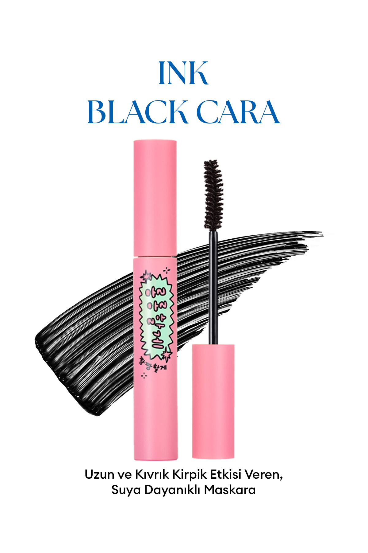 PERIPERA Uzun, Kıvrık Kirpik Etkisi Veren Maskara PERIPERA Ink All Black Cara (01 Long Curling)