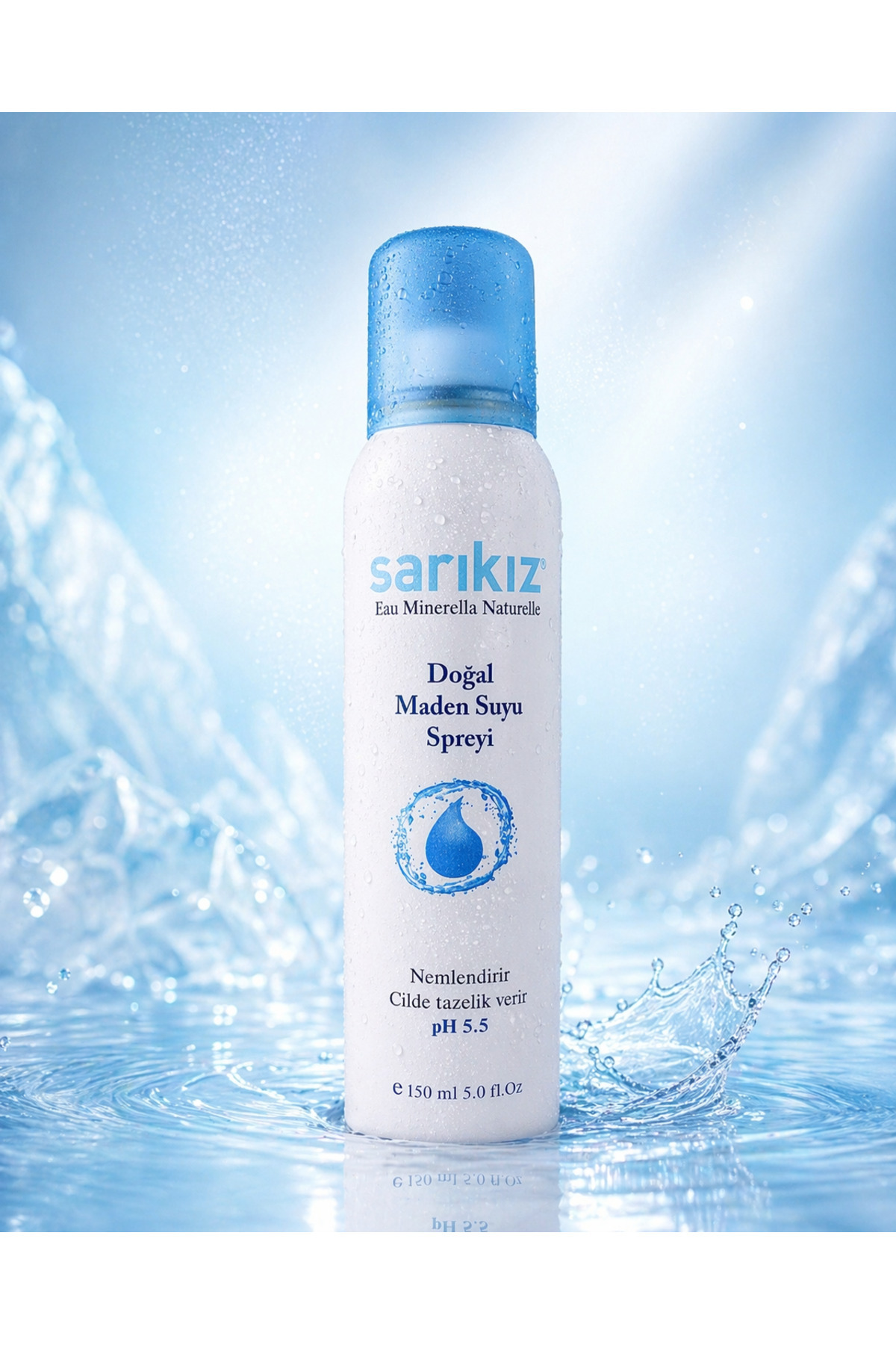 Sarıkız Yüz Temizleme Toniği Doğal Maden Suyu 150 ml Sprey