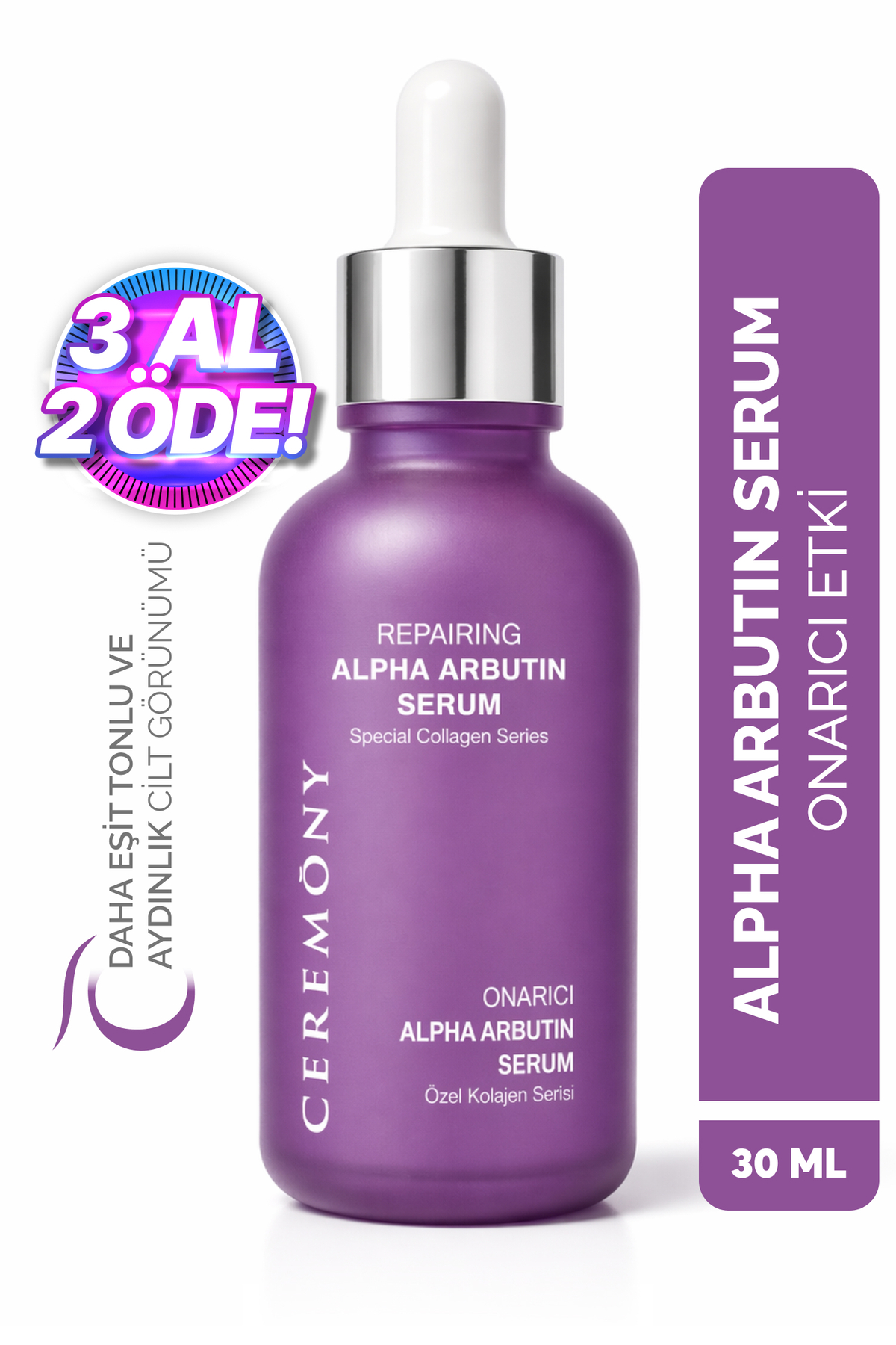 Ceremony Alpha Arbutin Serum 30 ml | Leke Karşıtı Ton Eşitleyici Aydınlatıcı