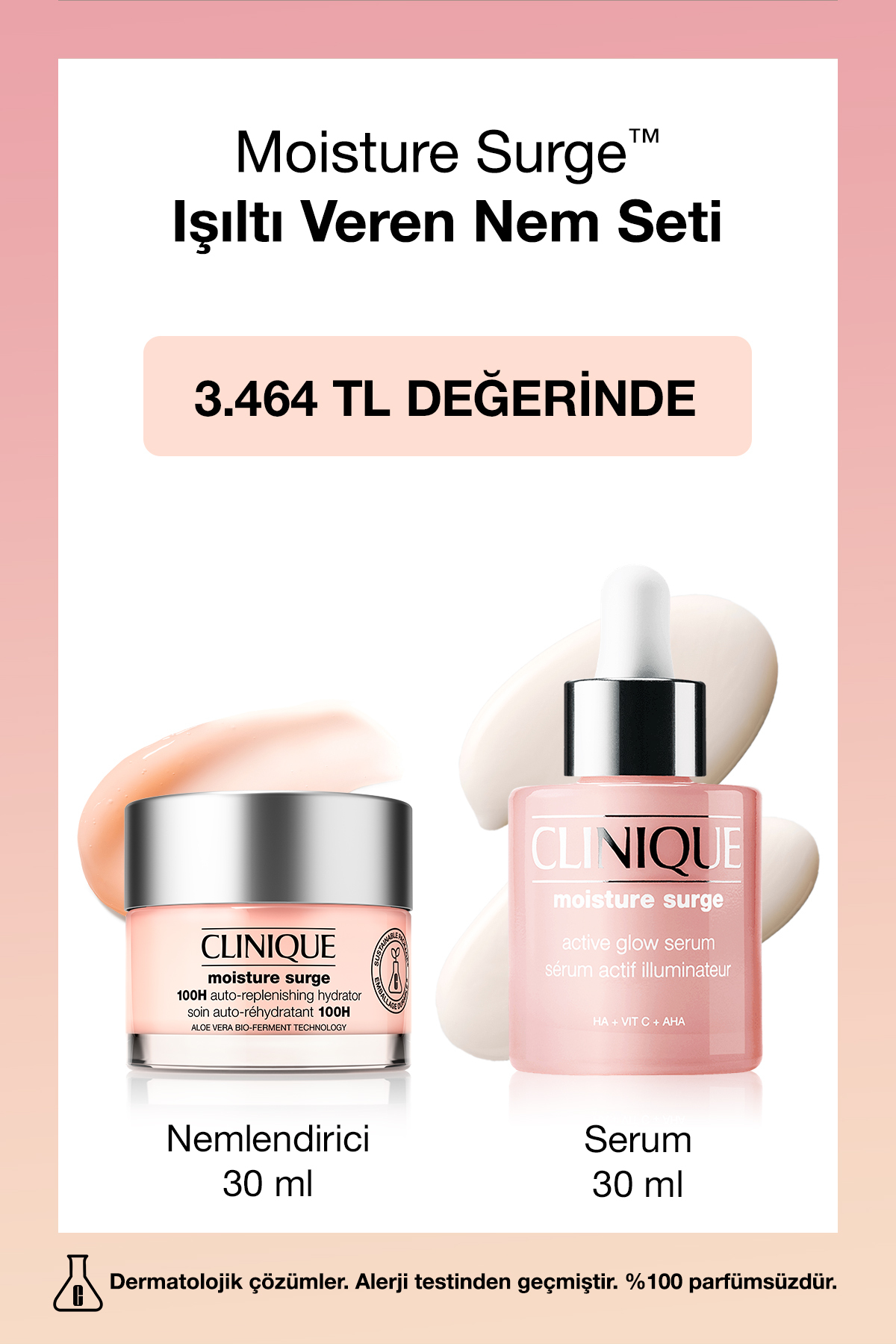 Clinique Moisture Surge™ Işıltı Veren Nem Seti
