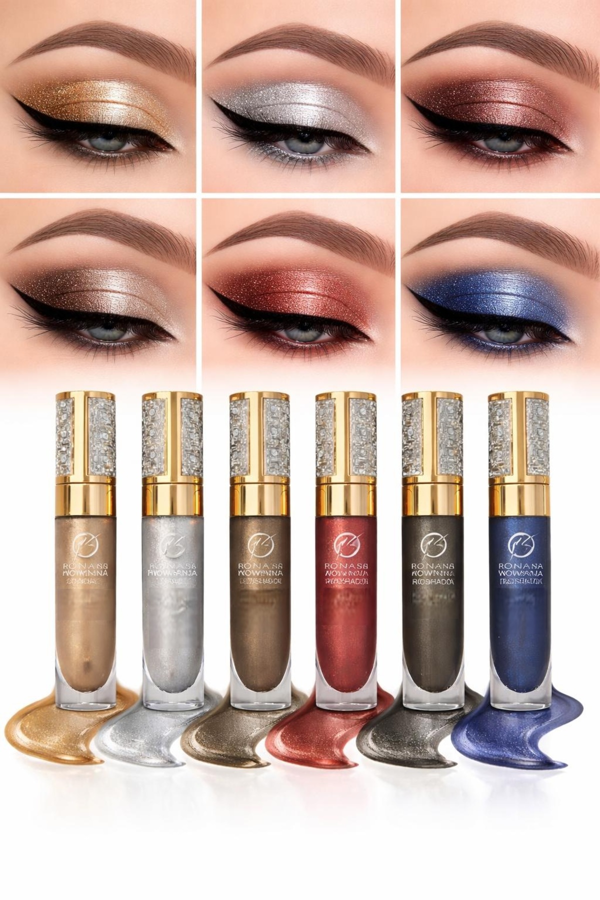 SİBELA BEAUTY GÜZEL GÖRMEK GÜZEL DÜŞÜNDÜRÜR 6'lı Simli Sıvı Glitter, Likit Göz Farı Seti