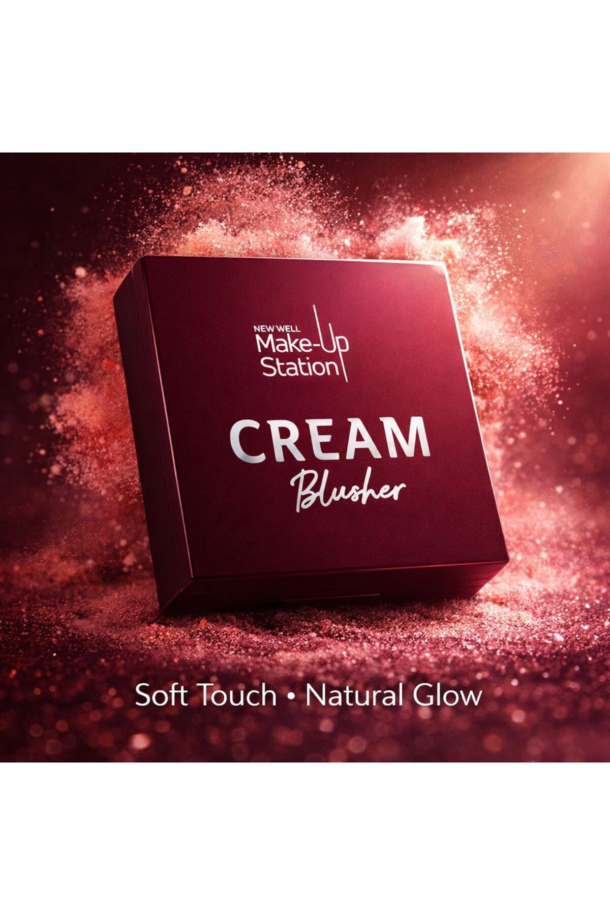 New Well make up station cream blusher no 02 mürdüm