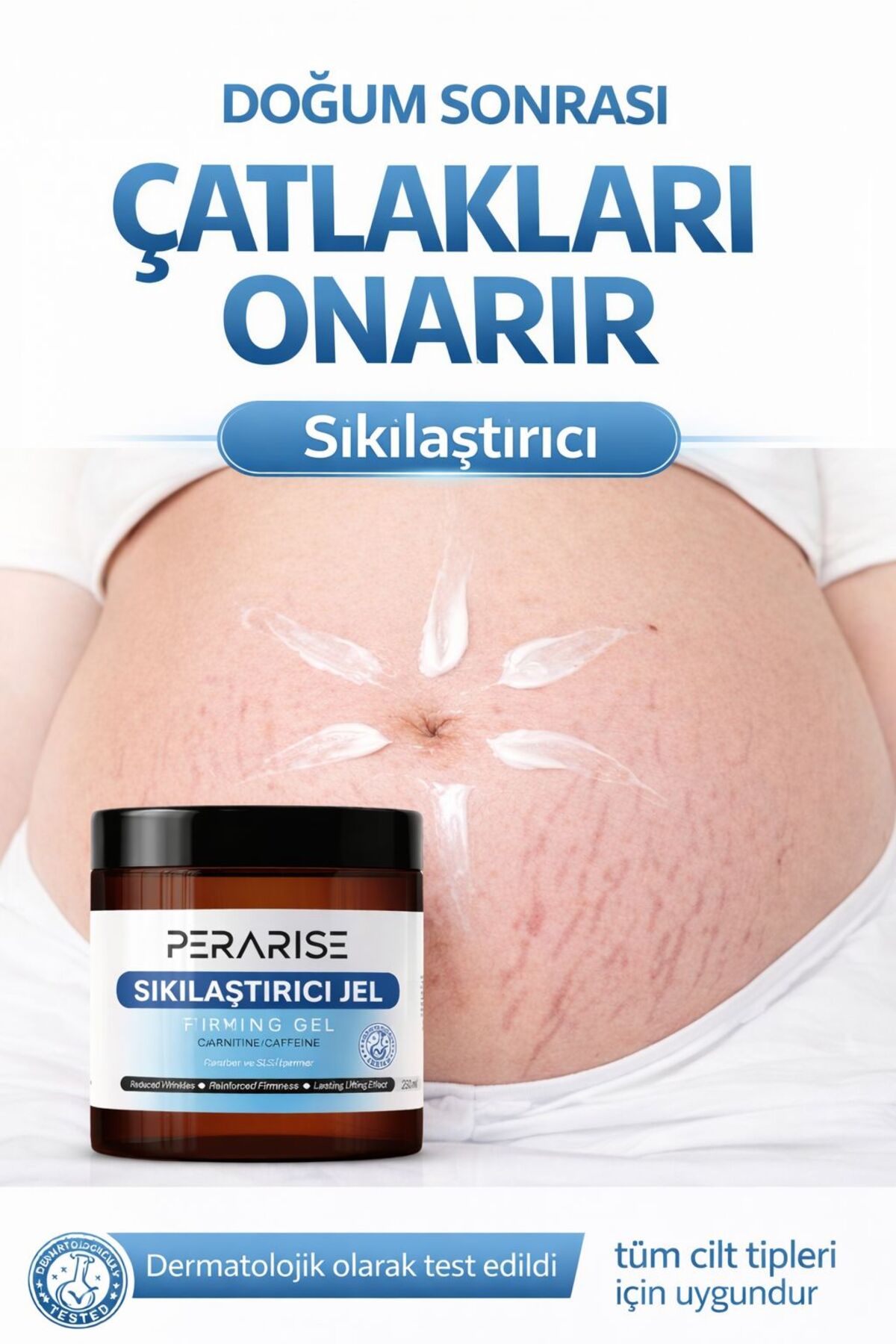 PeraRise İnceltîcî Sıkılaştırıcı Selülit Jeli - çatlak giderici Yoğun Toparlayıcı Vücut Bakım Kremi 250 Ml