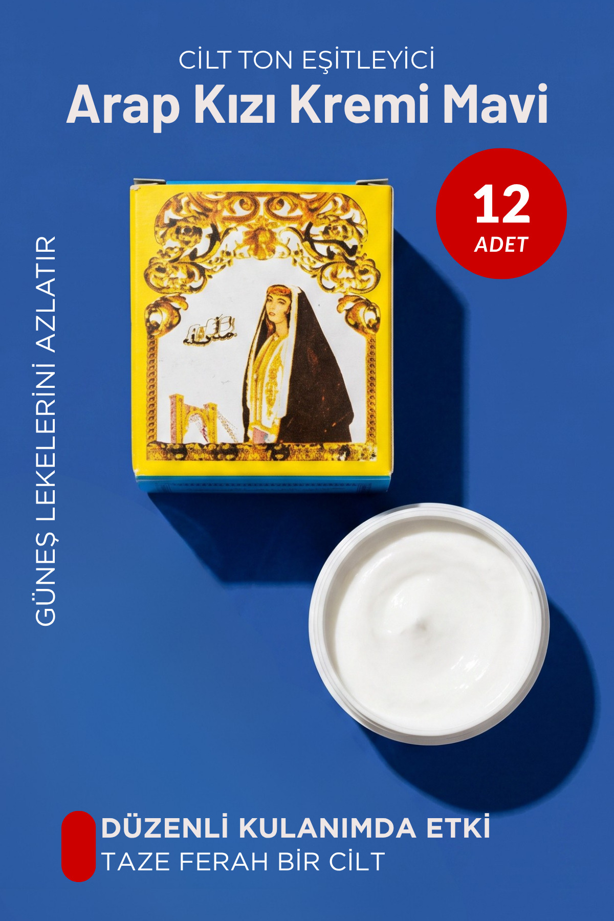 Arap Kızı Gece Gündüz Kremi Mavi 12 Adet 16-30 Gr arası