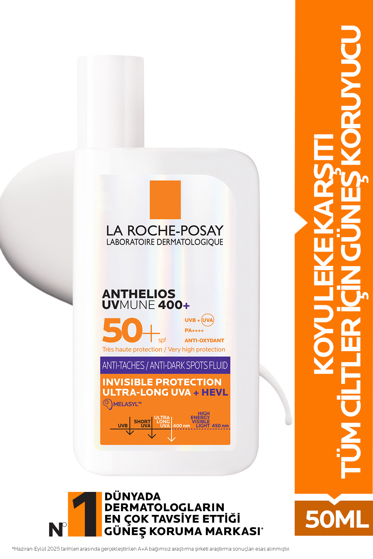 La Roche Posay Anthelios UVMune Anti Dark Spots Fluid SPF50+ Lekeli Ciltler İçin Güneş Kremi 50 ML