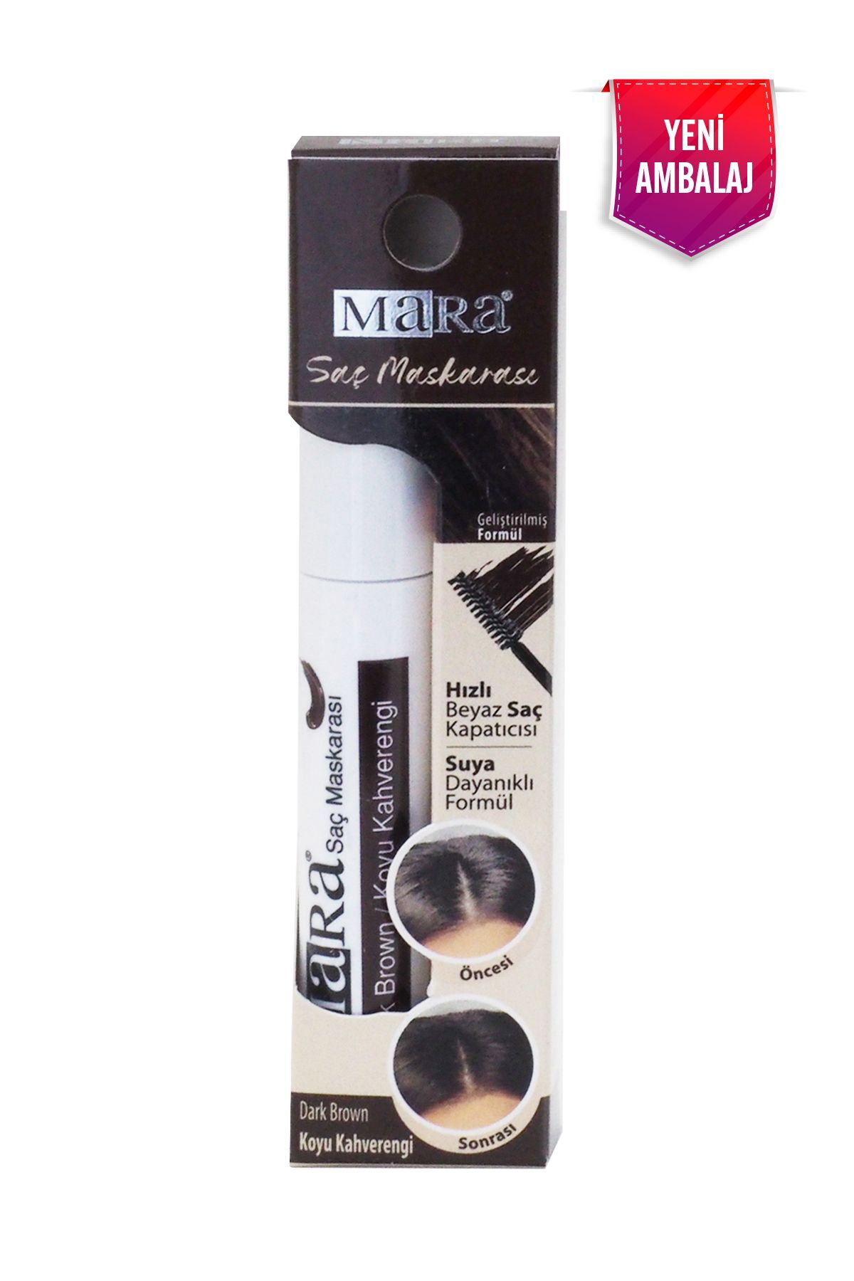 Mara Koyu Kahverengi Saç Maskarası 6 ml