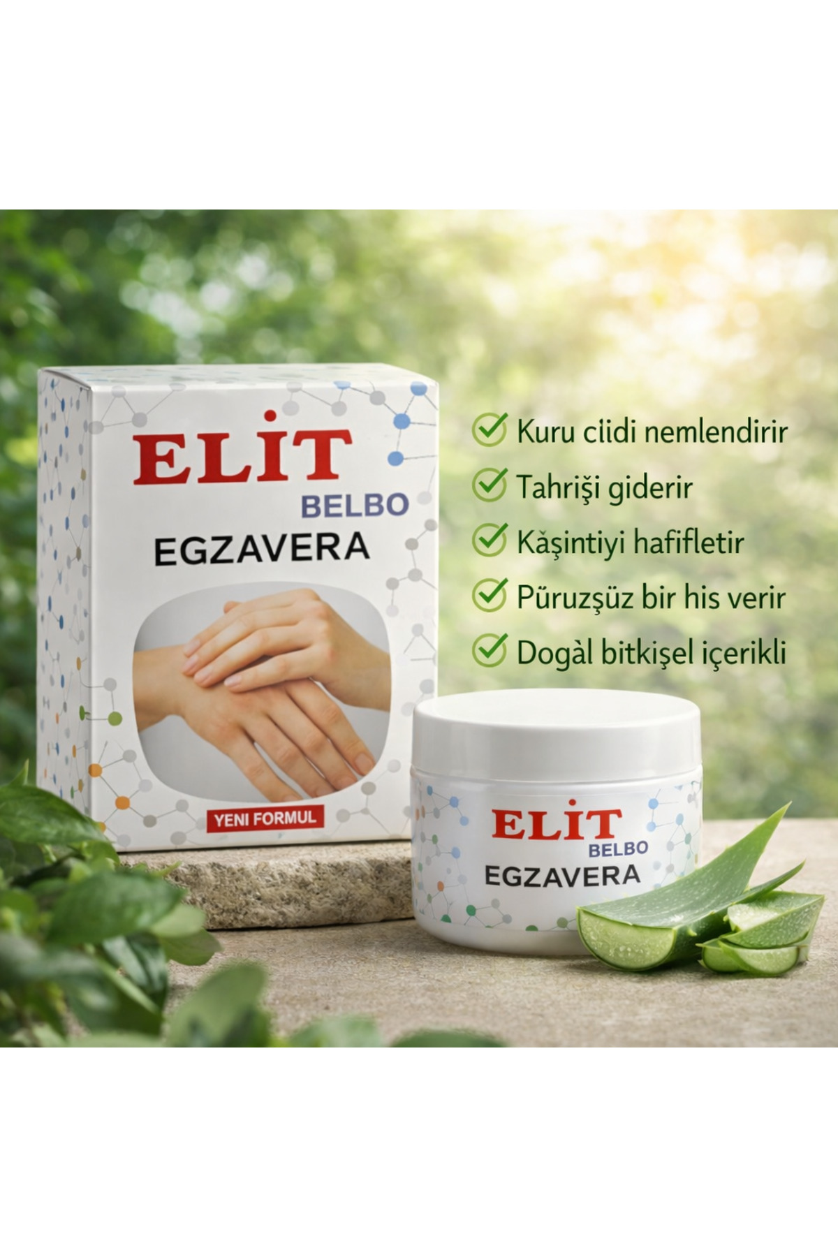 kademgiller Doğal İçerikli Giderici Egzavera Krem