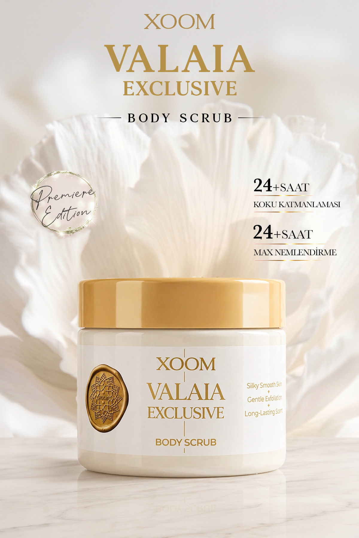 XOOM VALAIA EXCLUSIVE Body Scrub Nemlendirici Ve Arındırıcı Vücut Peelingi 300 ML