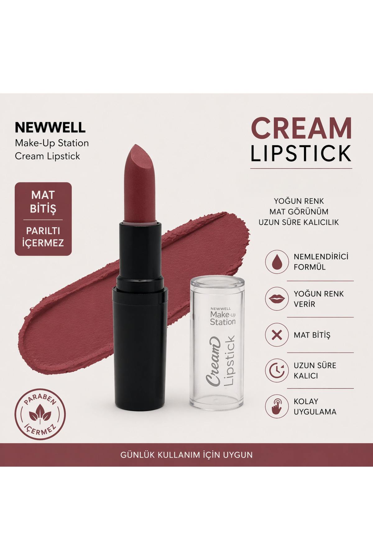 New Well Newwell Make Up Station Cream Lipstick
