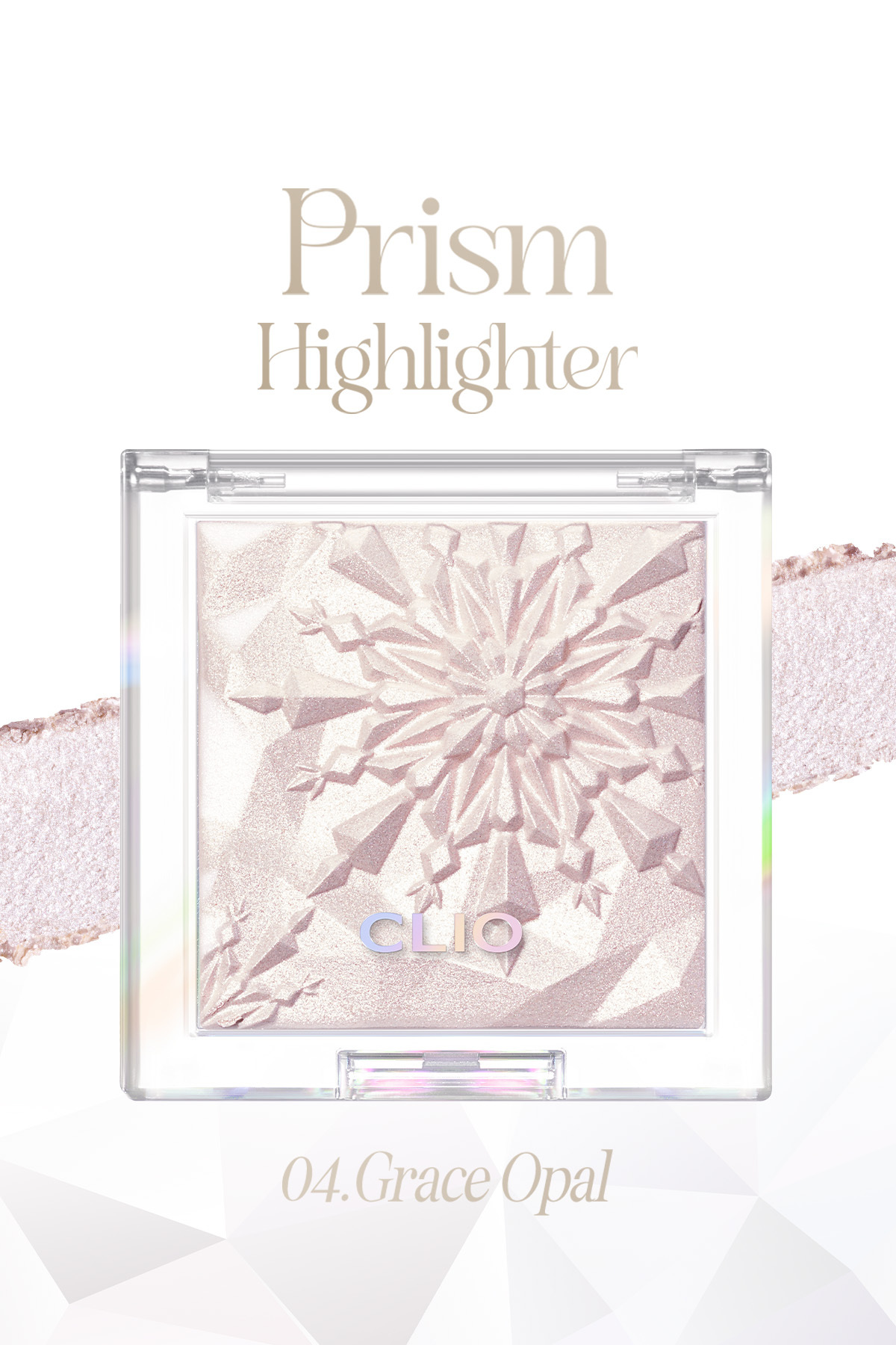CLIO Mikro İnci Tanecikleriyle Yoğun Işıltı Sağlayan Highlighter Prism Highlighter 04 Grace Opal