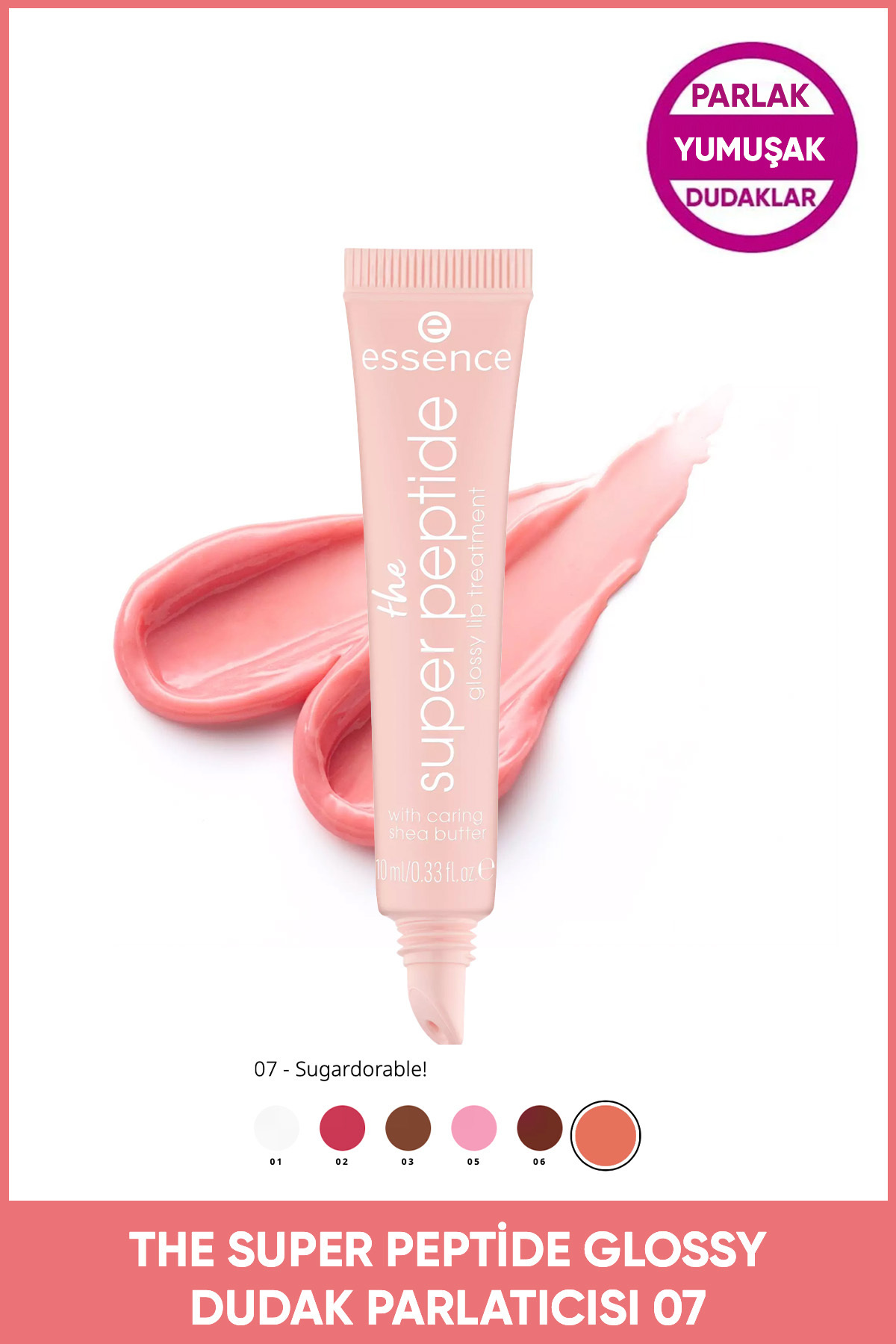 Essence The Super Peptide Parlak Dudak Bakım Ürünü No: 07