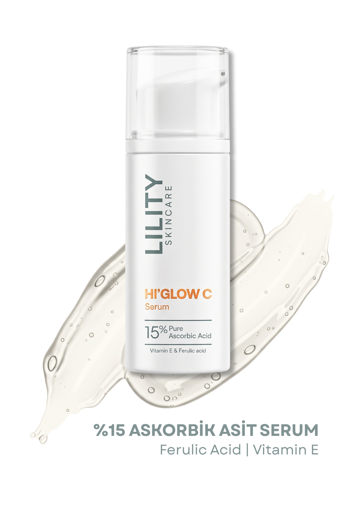 Lility Care Hi'Glow C %15 Acorbic Acid Aydınlatıcı & Antioksidan Serum 50 ml