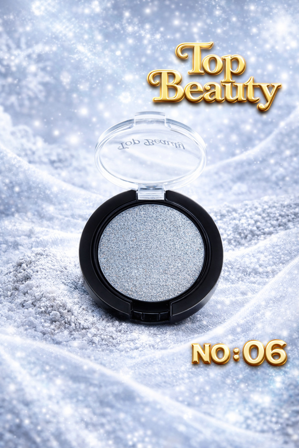 Top beauty Işıltılı Tekli Göz Farı – Koyu Gümüş No:06 (Eyeshadow)