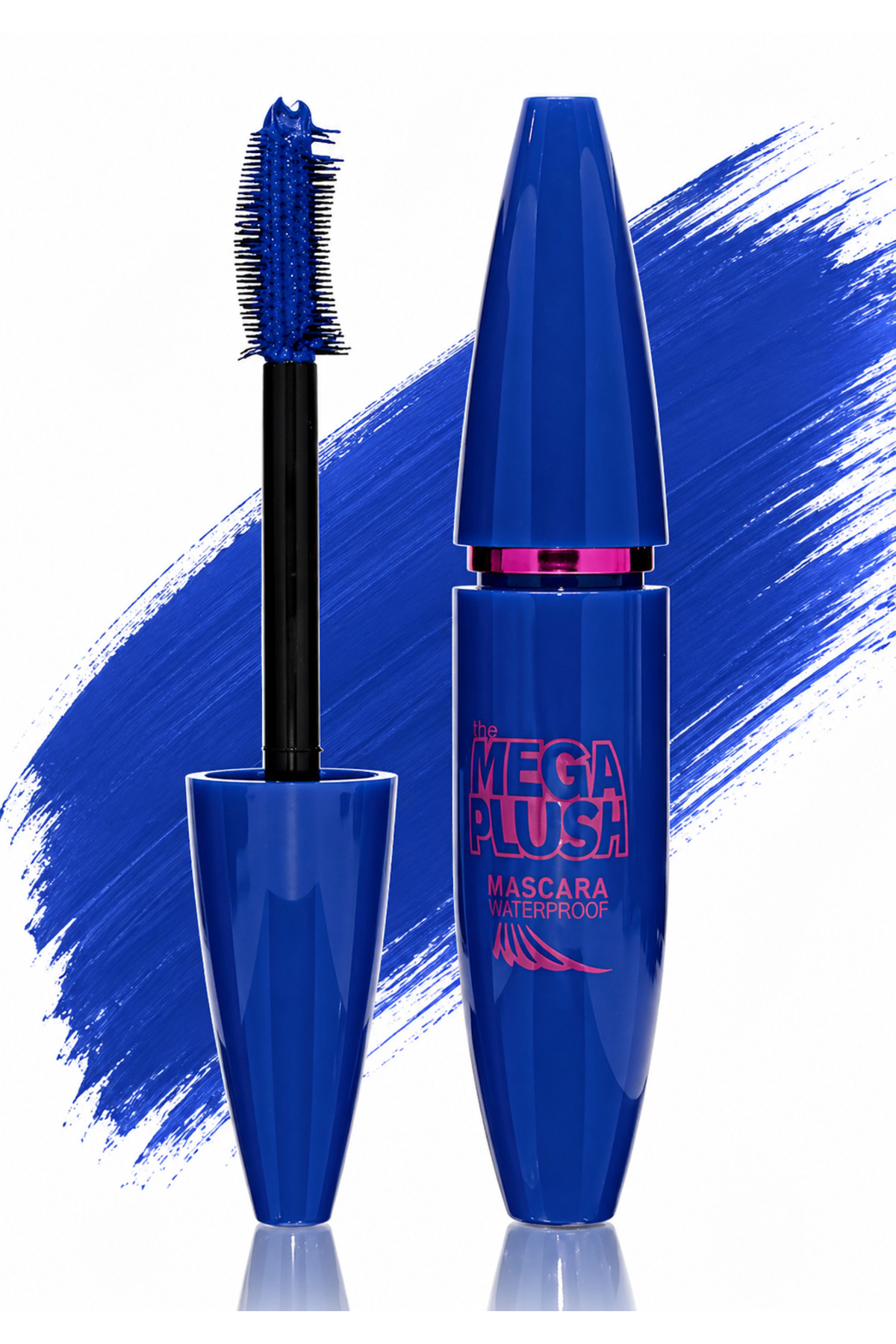 MAQYA KOZMETİK Mega Plush Mavi/Lacivert Maskara Waterproof / Suya Dayanıklı / Renkli Maskara