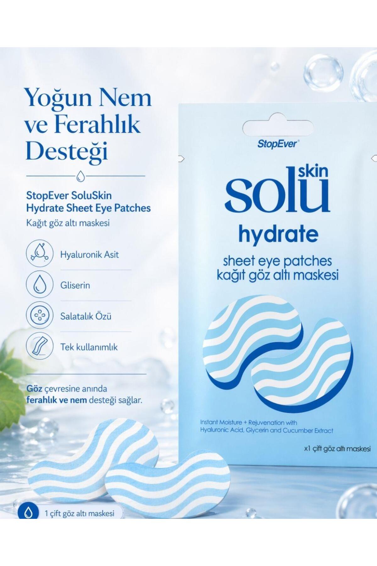 StopEver Skin Solu Hydrate Kağıt Göz Altı Maskesi