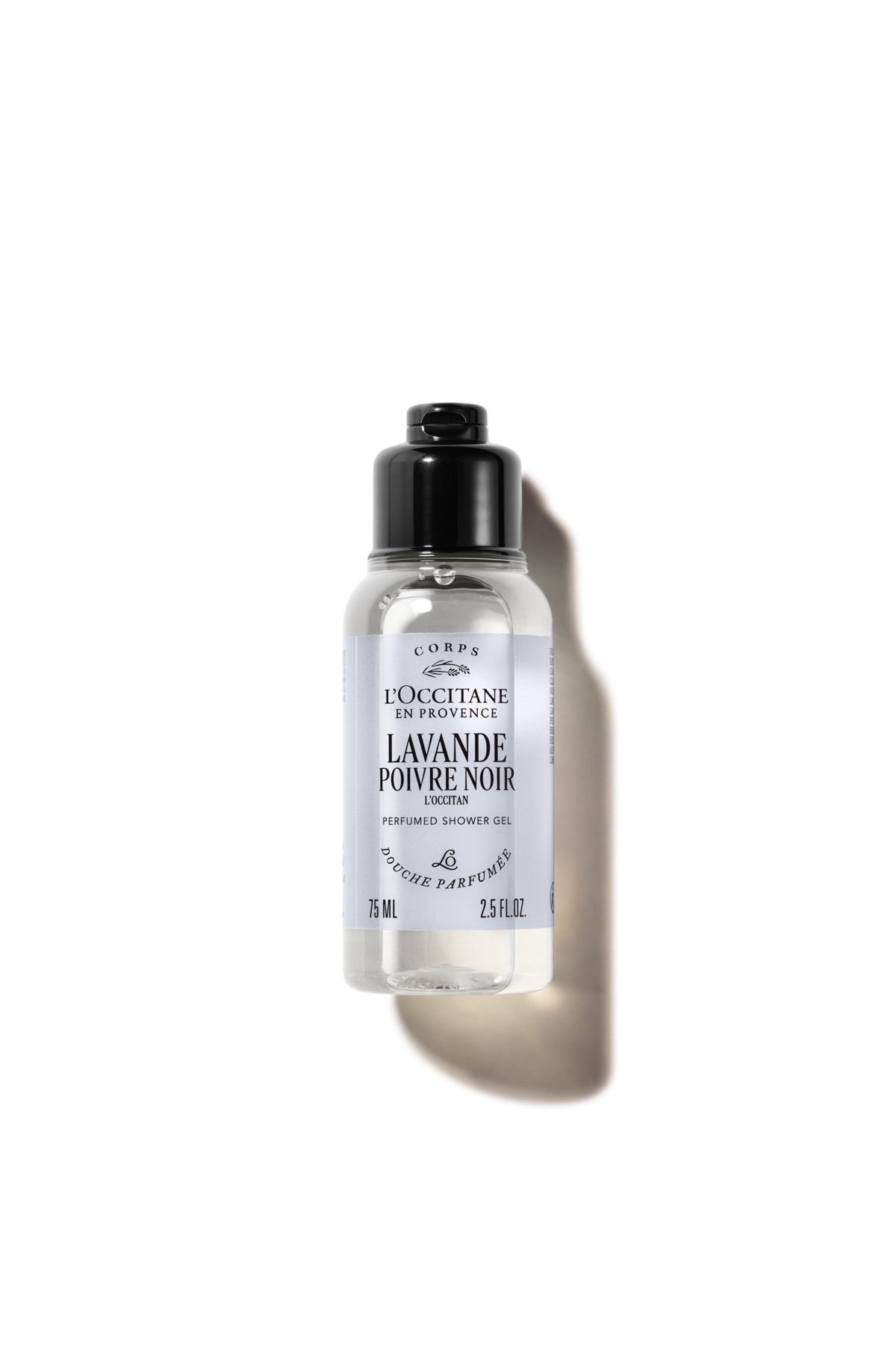 L'Occitane Lavande Poivre Noir (L'Occitan) Parfümlü Duş Jeli, Seyahat Boy, Lavanta Yağı İçeren, 75 ml
