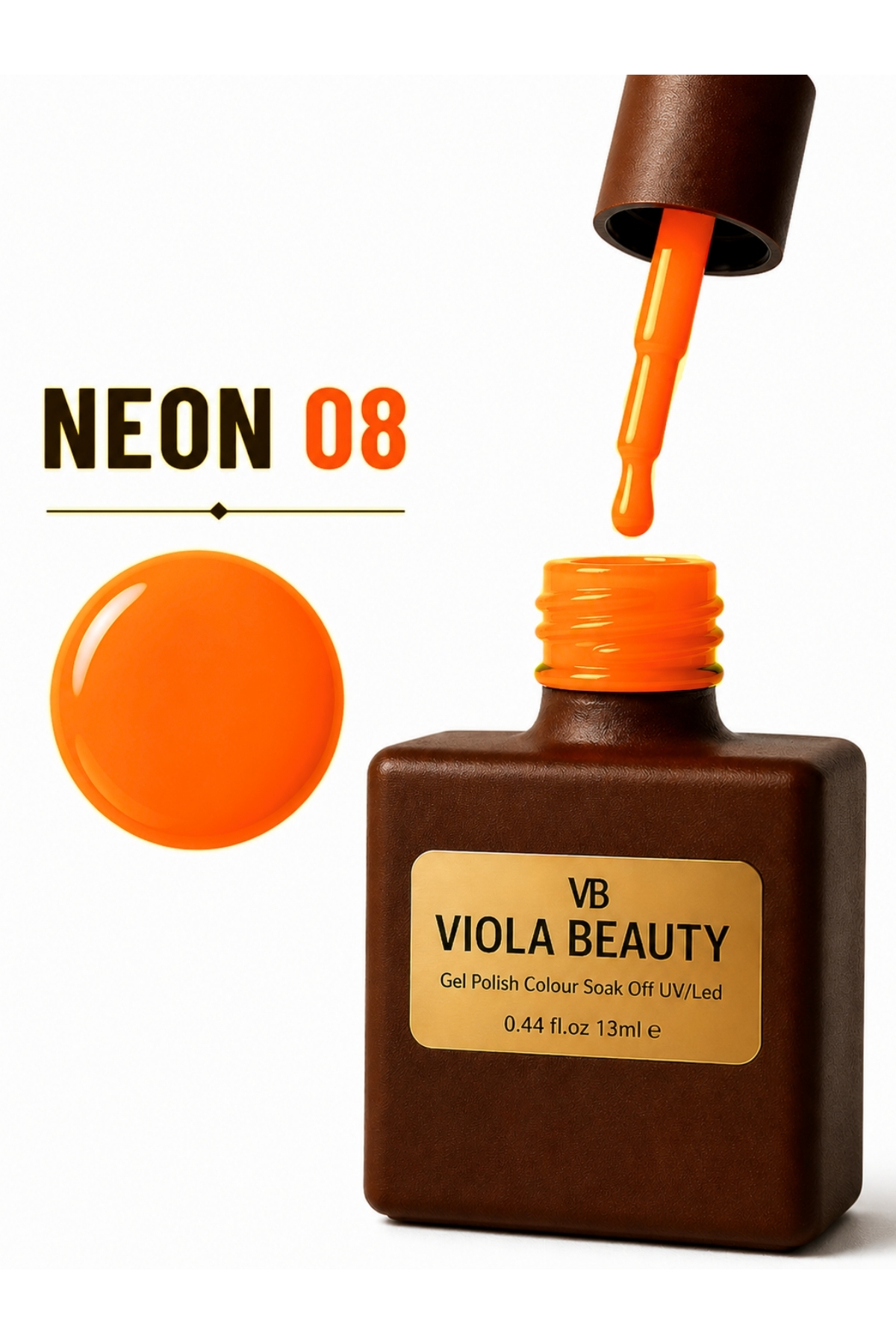 VB VIOLA BEAUTY NEON KALICI OJE SERİSİ -13ML (Protez Tırnak Kalıcı Oje Koleksiyonu) -TPO FREE