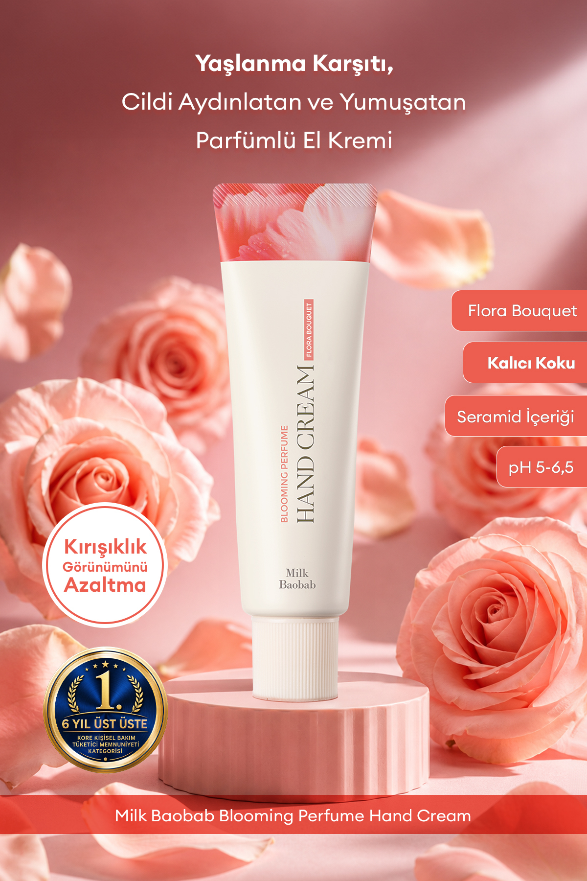 Milk Baobab Yaşlanma Karşıtı YumuşatıcıParfümlü El Kremi Blooming Perfume Hand Cream (Flora Bouquet)
